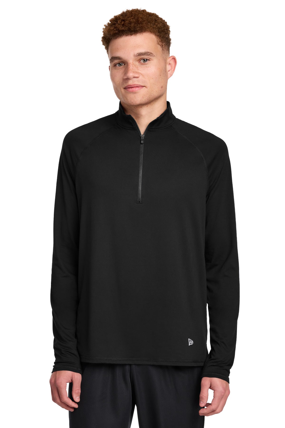 Custom logo New Era® Power 1/2-Zip NEA228 in Black