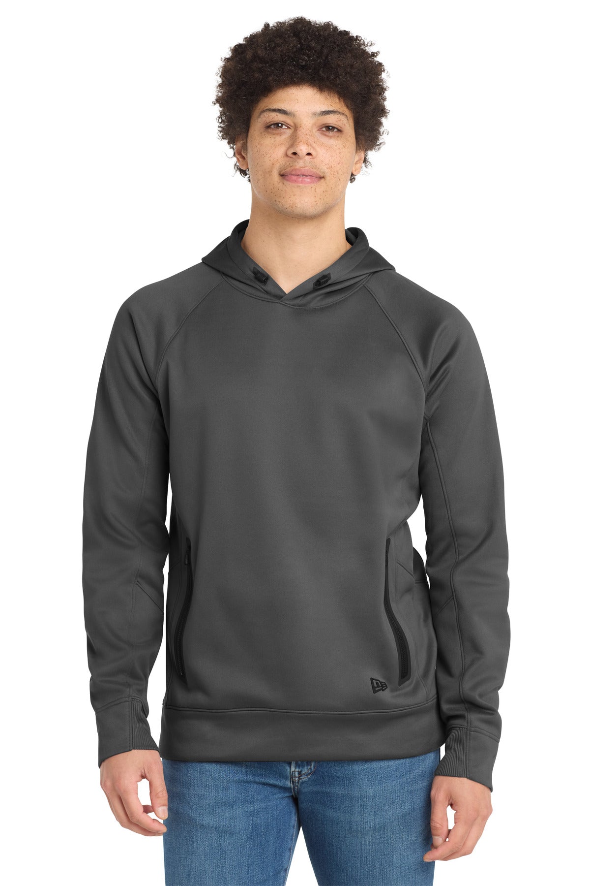 Custom logo New Era ® Venue Fleece Pullover Hoodie. NEA520 in Graphite
