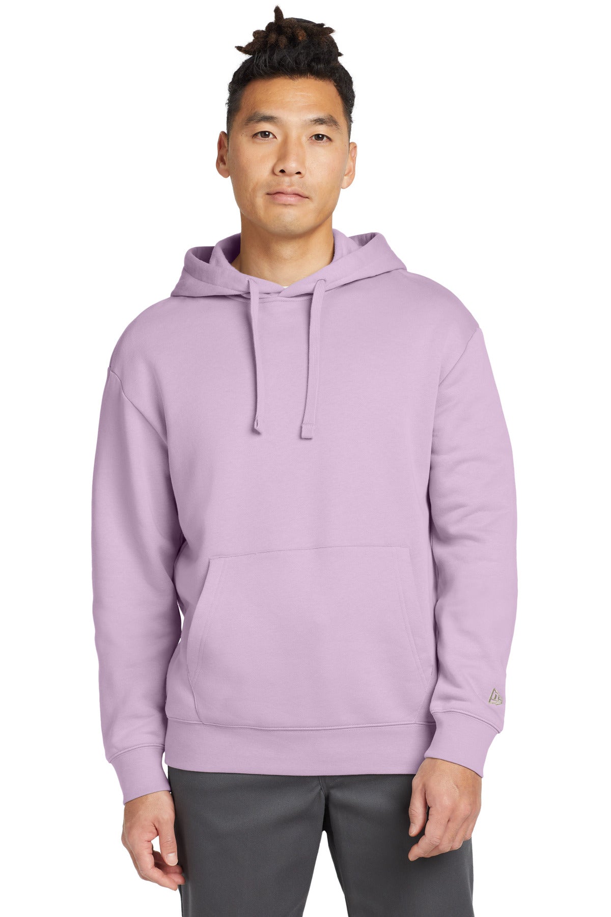 Custom logo New Era® Heritage Fleece Pullover Hoodie NEA525 in Lavender
