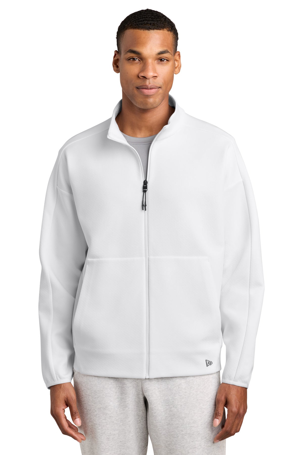 Custom logo New Era® Double Back Full-Zip NEA566 in White