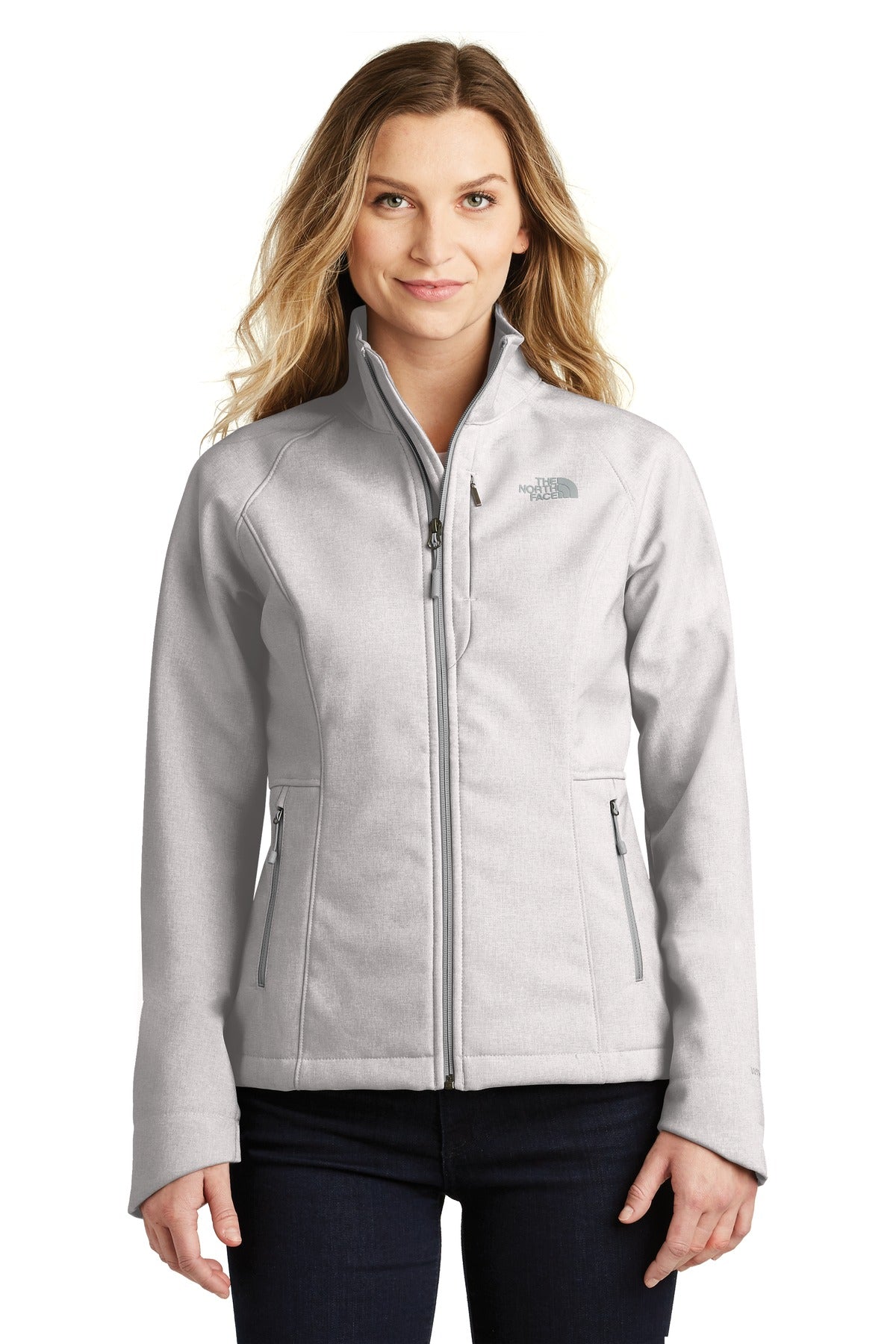 Custom logo The North Face ® Women's Apex Barrier Soft Shell Jacket. NF0A3LGU in TNF Light Grey Heather