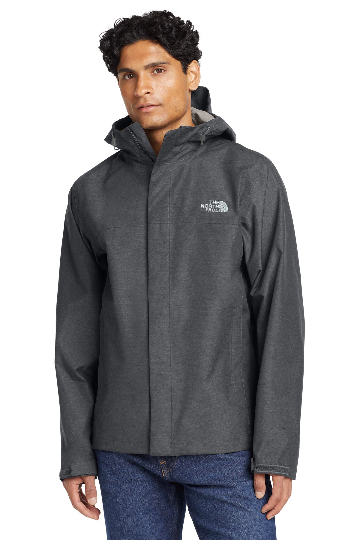 Custom logo The North Face ® DryVent™ Rain Jacket. NF0A3LH4 in TNF Dark Grey Heather