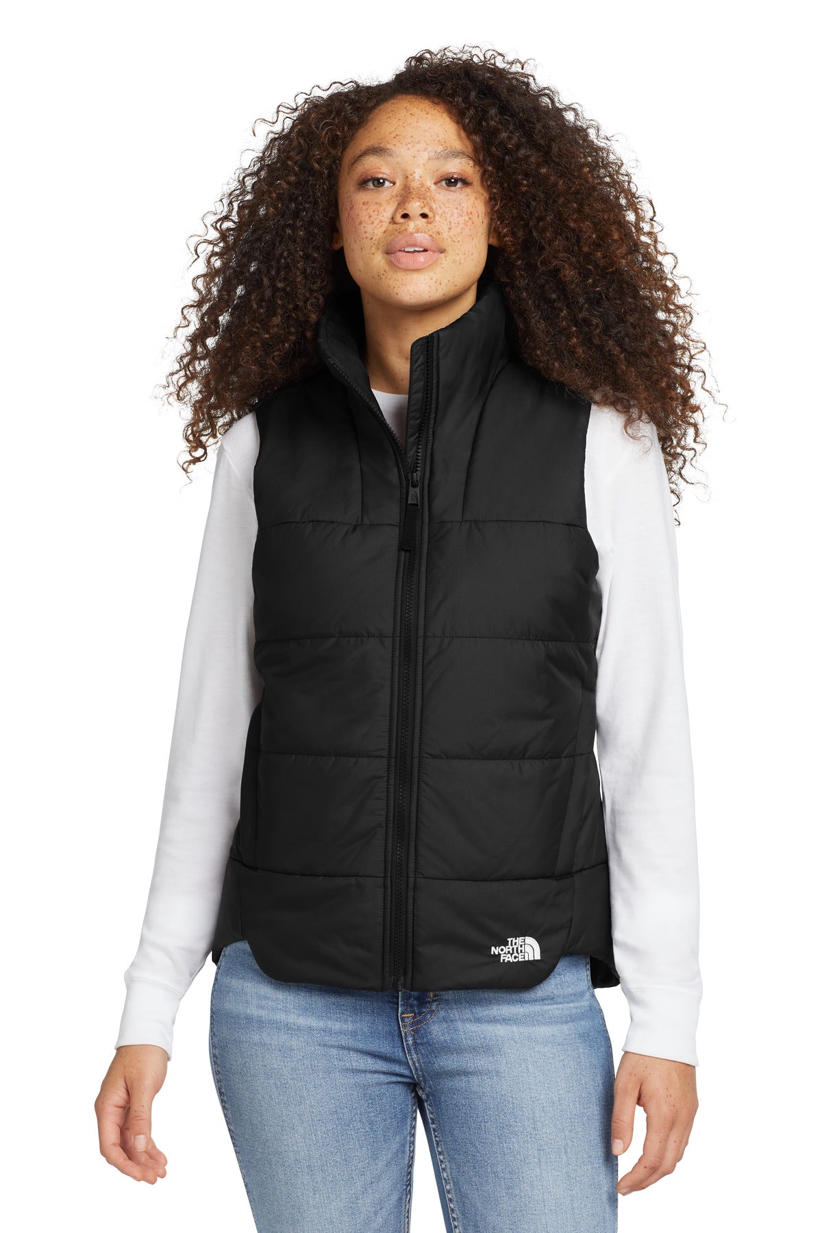 Custom logo The North Face® Women's Everyday Insulated Vest. NF0A529Q in TNF Black