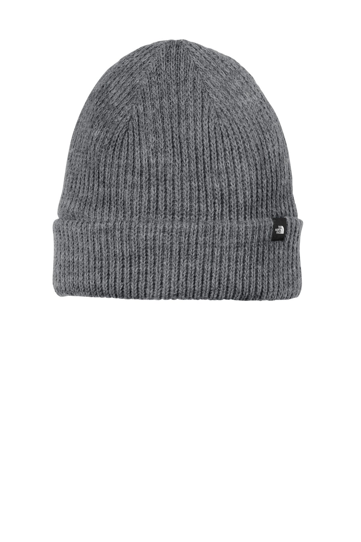 Custom logo The North Face® Circular Rib Beanie NF0A7RGH in TNF Medium Grey Heather