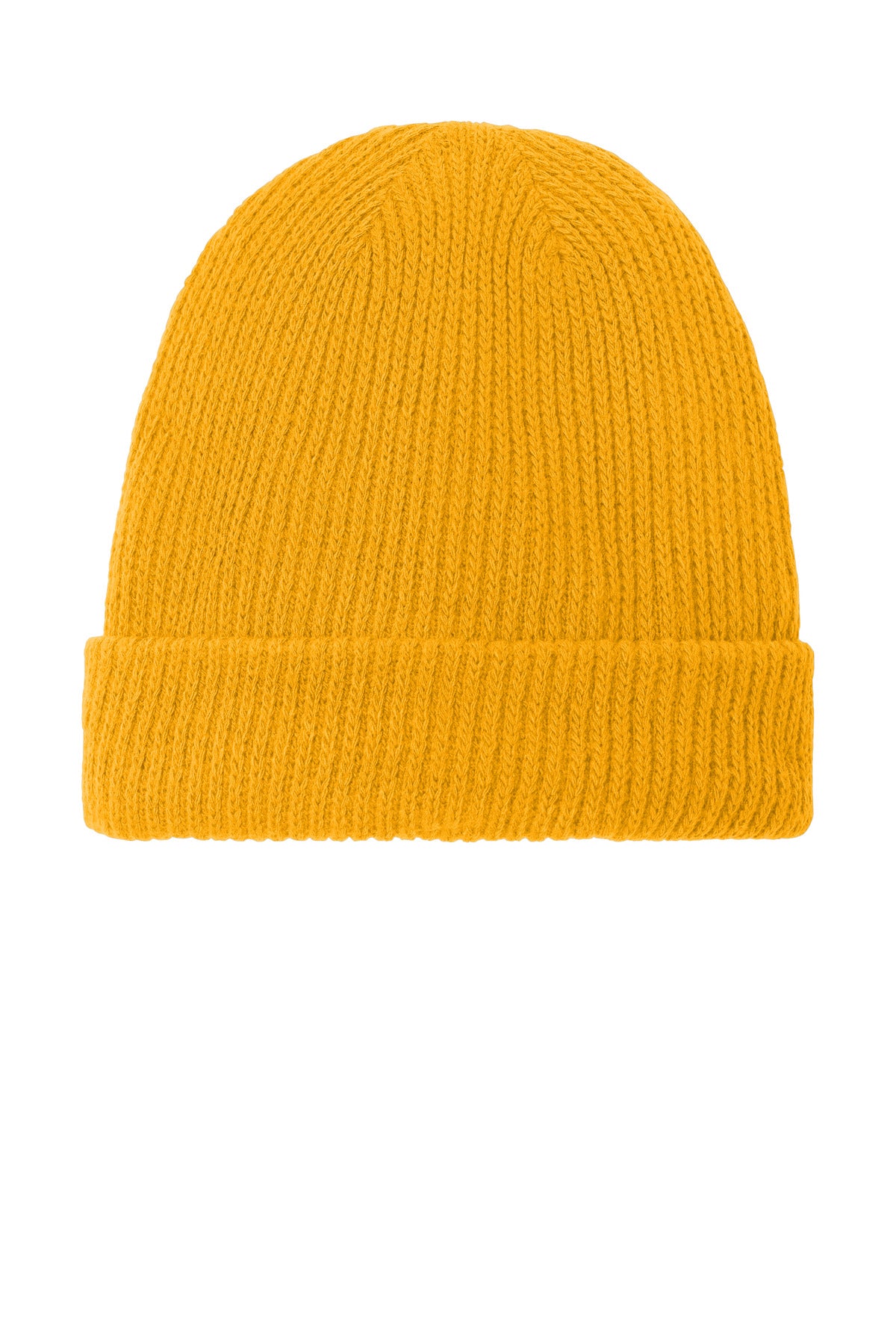 Custom logo The North Face® Circular Rib Beanie NF0A7RGH in TNF Yellow