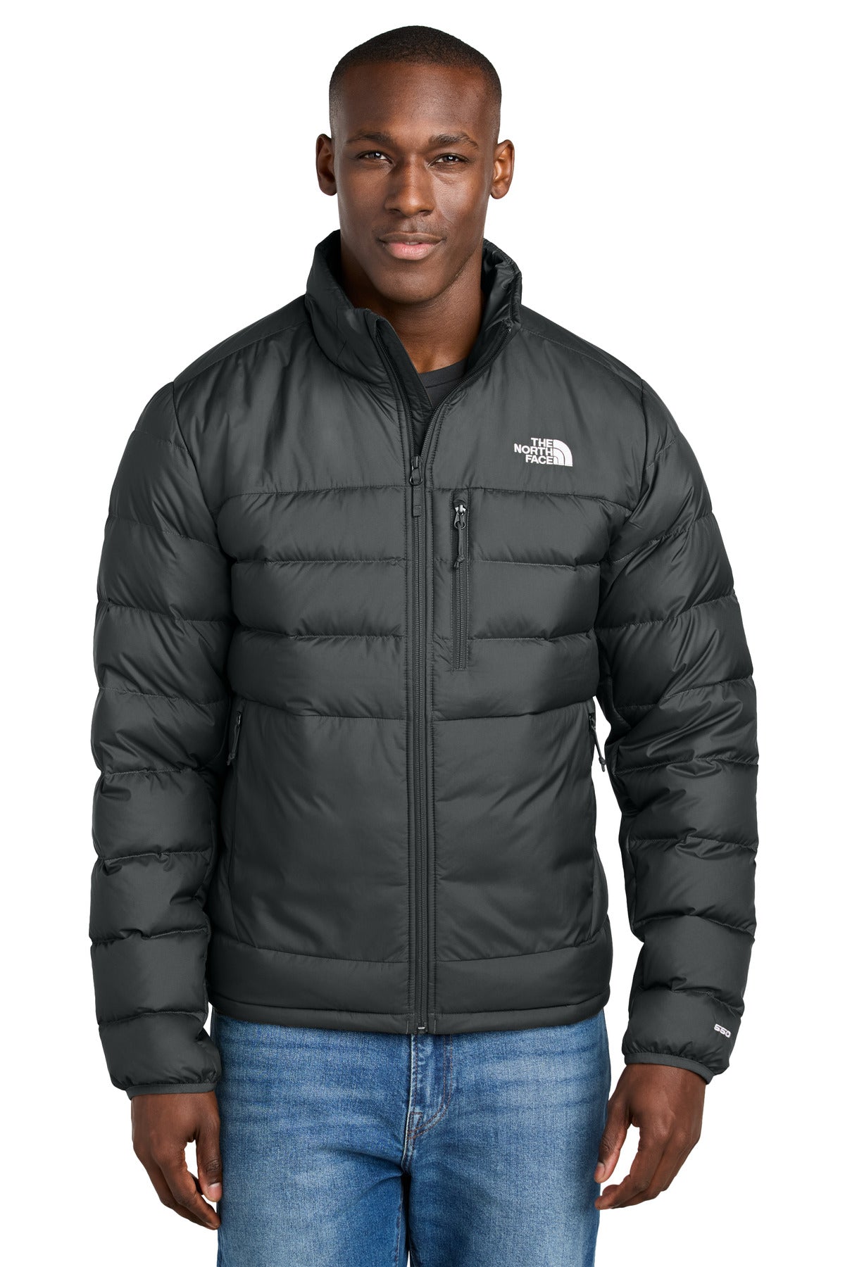 Custom logo The North Face® Down Hybrid Jacket NF0A7V4F in TNF Black