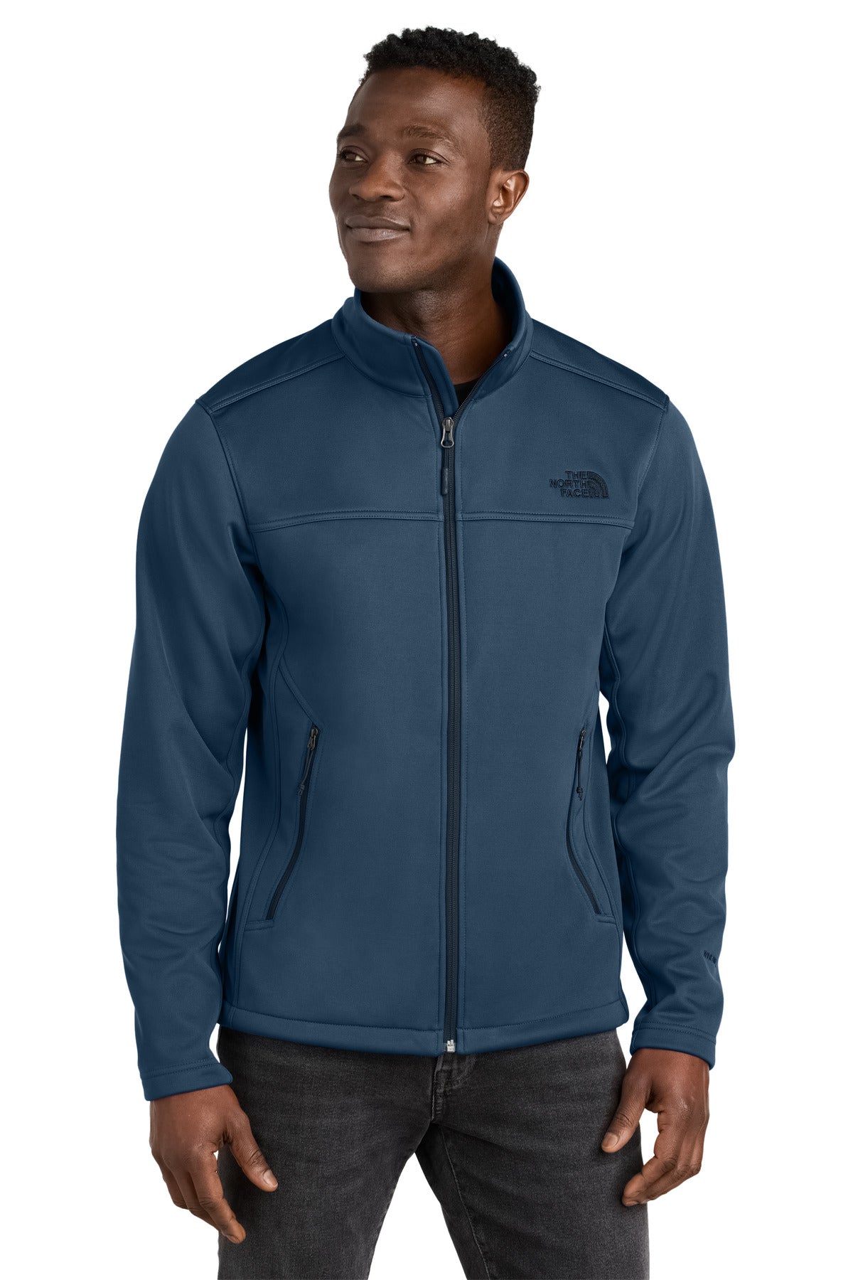 Custom logo The North Face® Chest Logo Ridgewall Soft Shell Jacket NF0A88D5 in Shady Blue