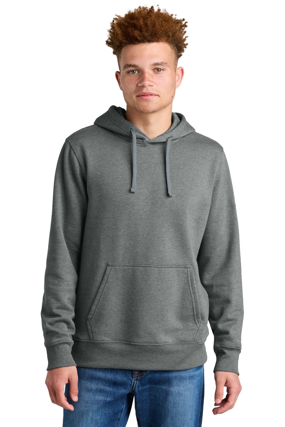 Custom logo The North Face® Sleeve Logo Pullover Hoodie NF0A8AU0 in TNF Medium Grey Heather