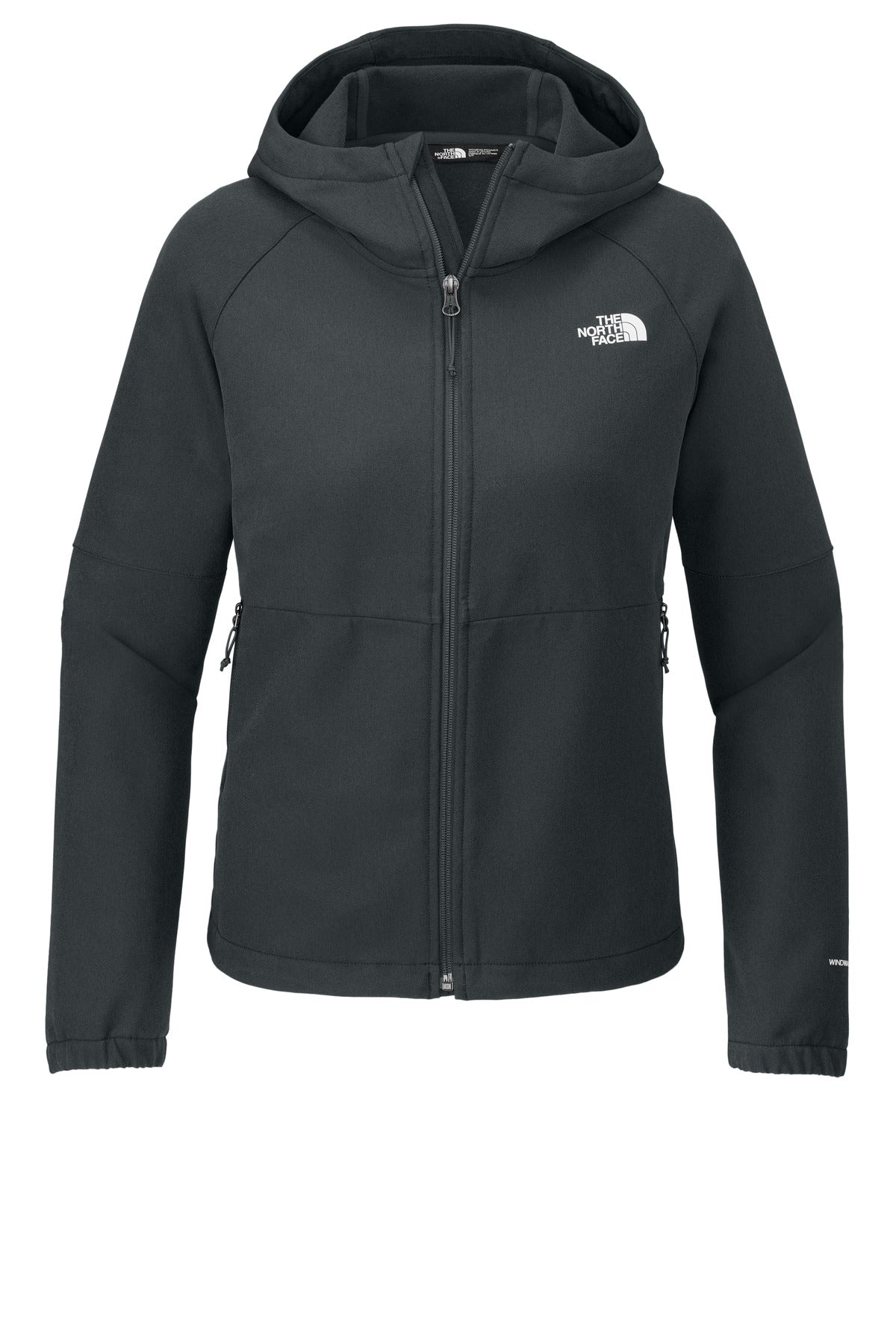 Custom logo The North Face® Women's Barr Lake Hooded Soft Shell Jacket NF0A8BUE in Asphalt Grey Dark Heather