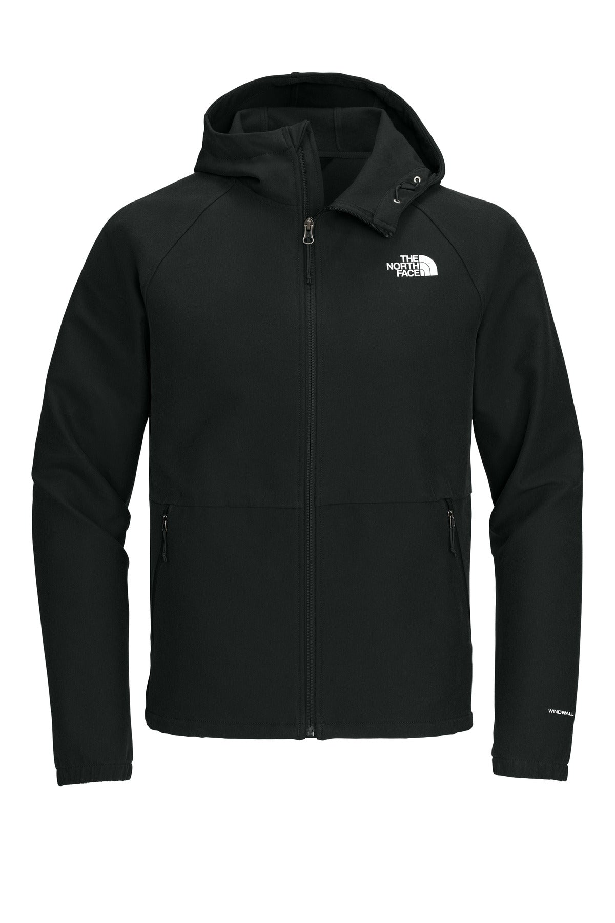 Custom logo The North Face® Barr Lake Hooded Soft Shell Jacket NF0A8BUF in TNF Black Heather
