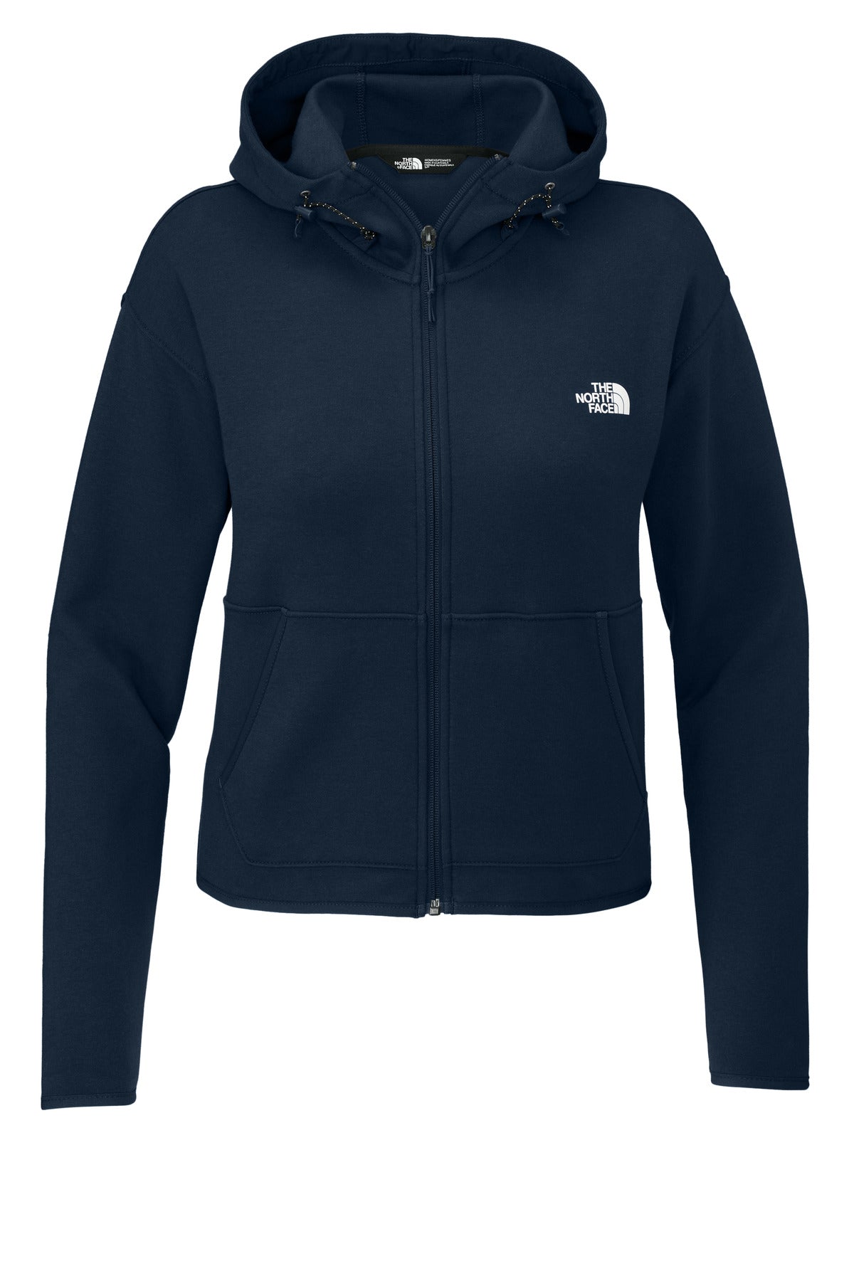 Custom logo The North Face® Women's Double-Knit Full-Zip Hoodie NF0A8BUT in Summit Navy