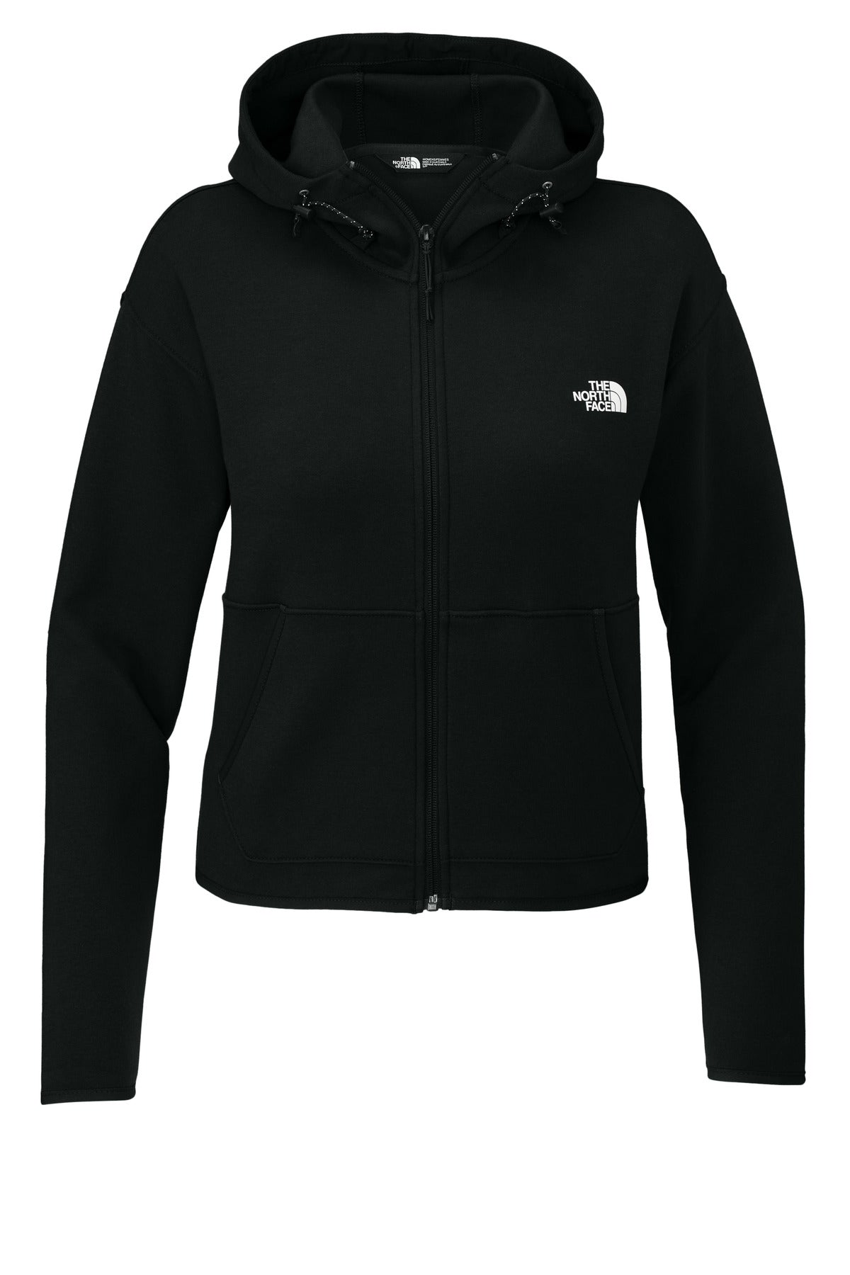 Custom logo The North Face® Women's Double-Knit Full-Zip Hoodie NF0A8BUT in TNF Black