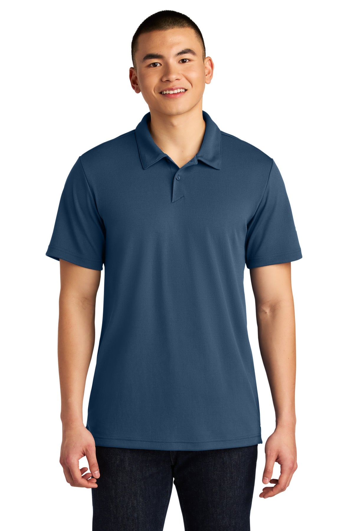 Custom logo The North Face® Ambition Polo NF0A8ENM in Shady Blue