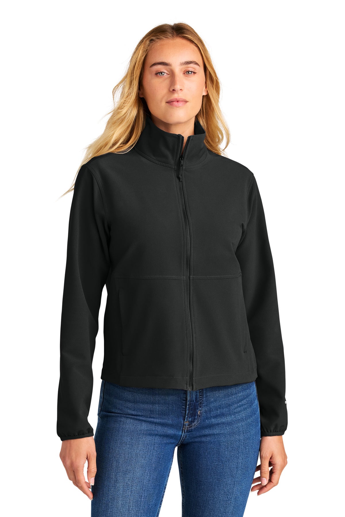 Custom logo The North Face® Women's Edge Stretch Soft Shell Jacket NF0A8ENP in TNF Black