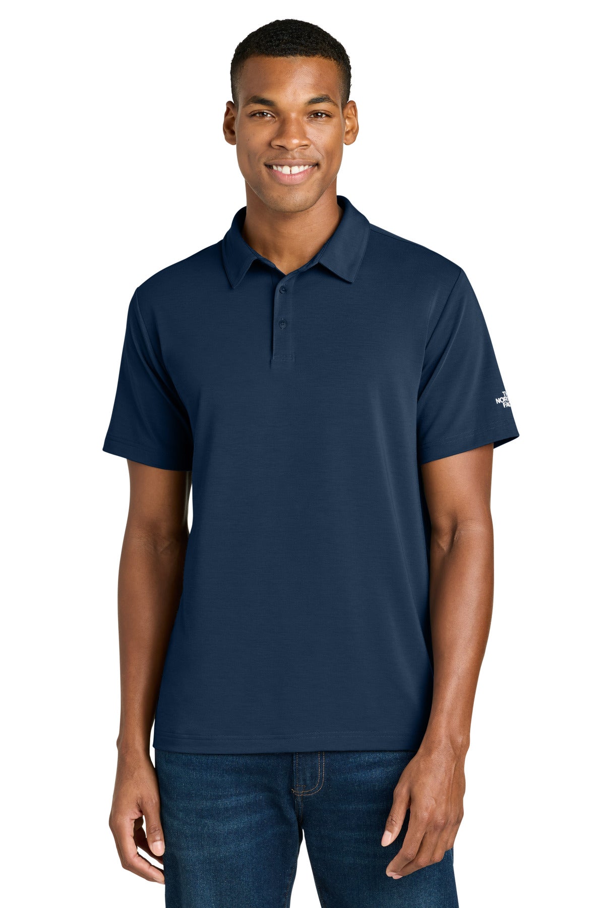 Custom logo The North Face® Canyon Crest Polo NF0A8GE0 in Summit Navy