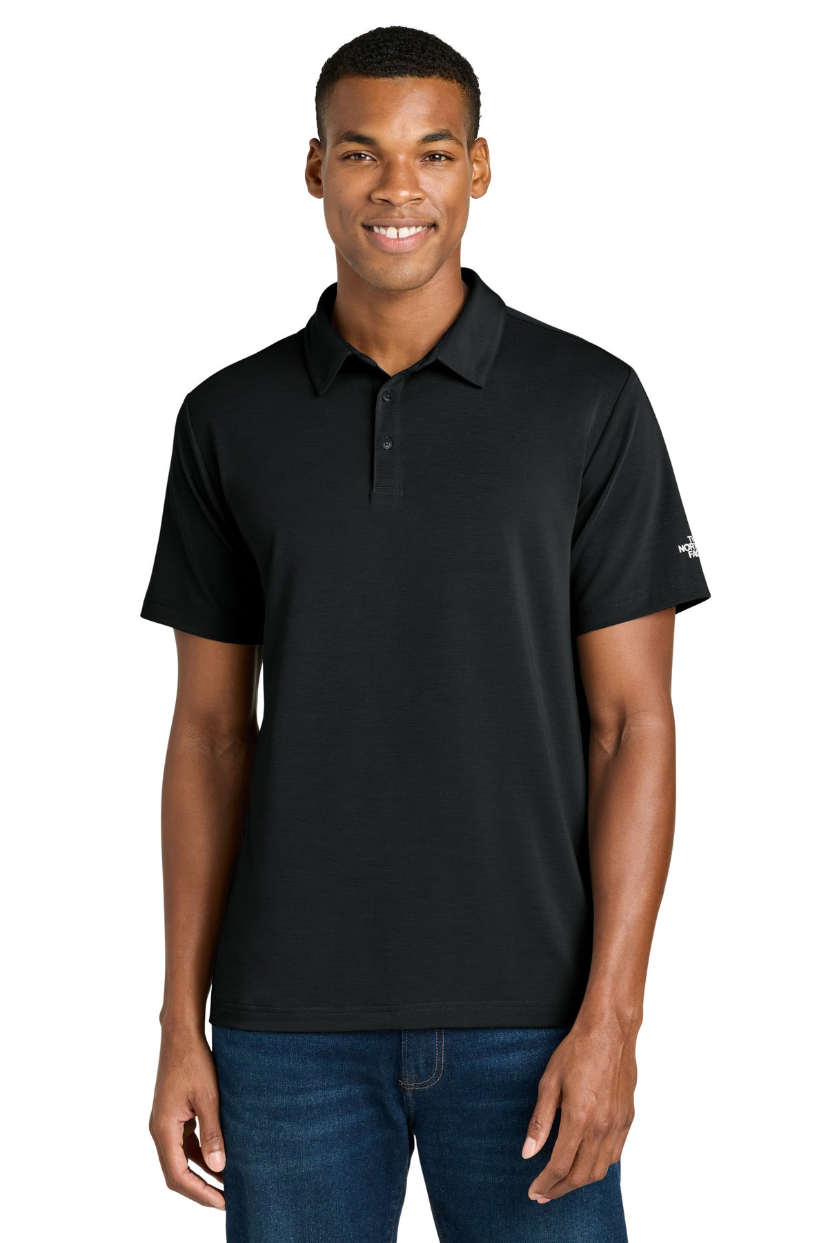 Custom logo The North Face® Canyon Crest Polo NF0A8GE0 in TNF Black