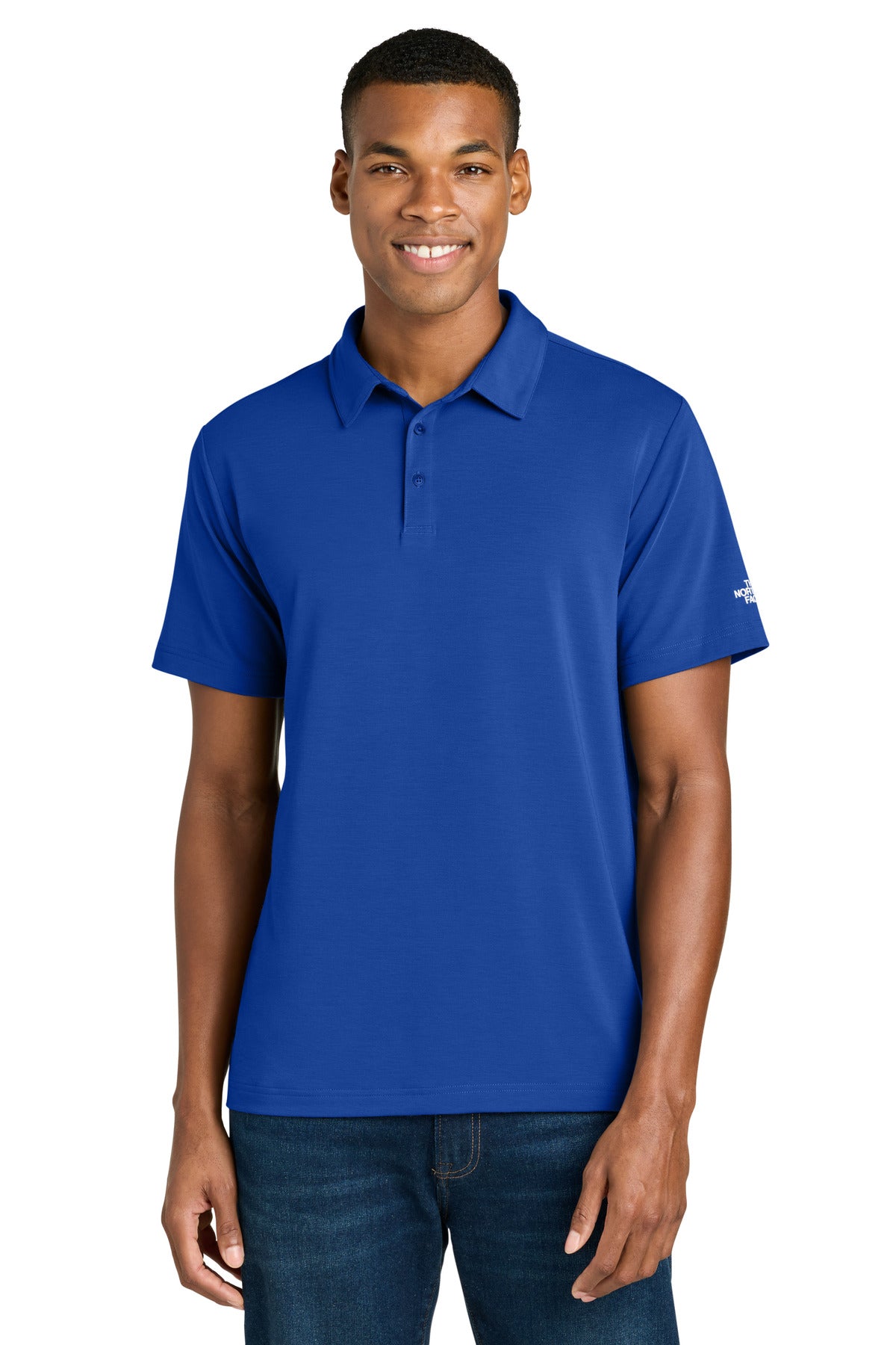Custom logo The North Face® Canyon Crest Polo NF0A8GE0 in TNF Blue