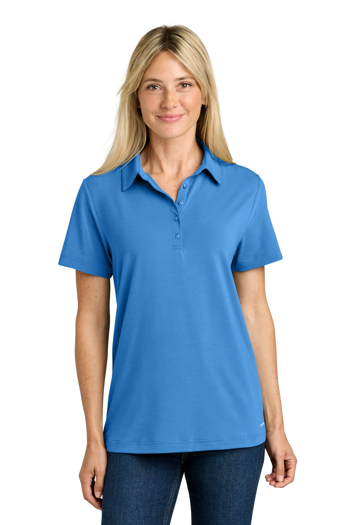Custom logo The North Face® Women's Canyon Crest Polo NF0A8GE1 in Marina Blue