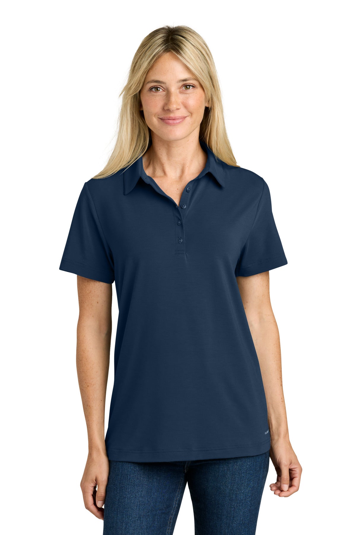Custom logo The North Face® Women's Canyon Crest Polo NF0A8GE1 in Summit Navy