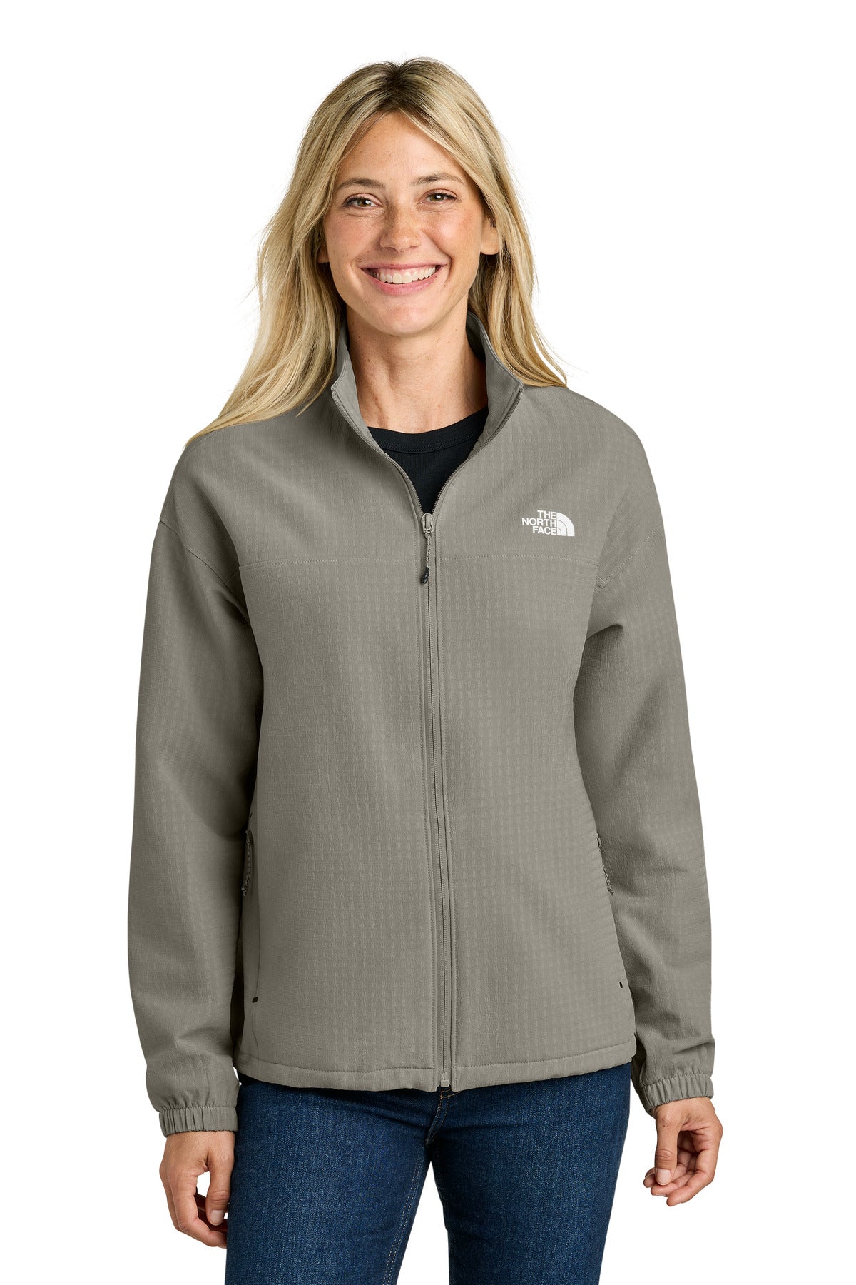Custom logo The North Face® Women's Mountain Horizon Jacket NF0A8GE3 in Stone Slab Grey