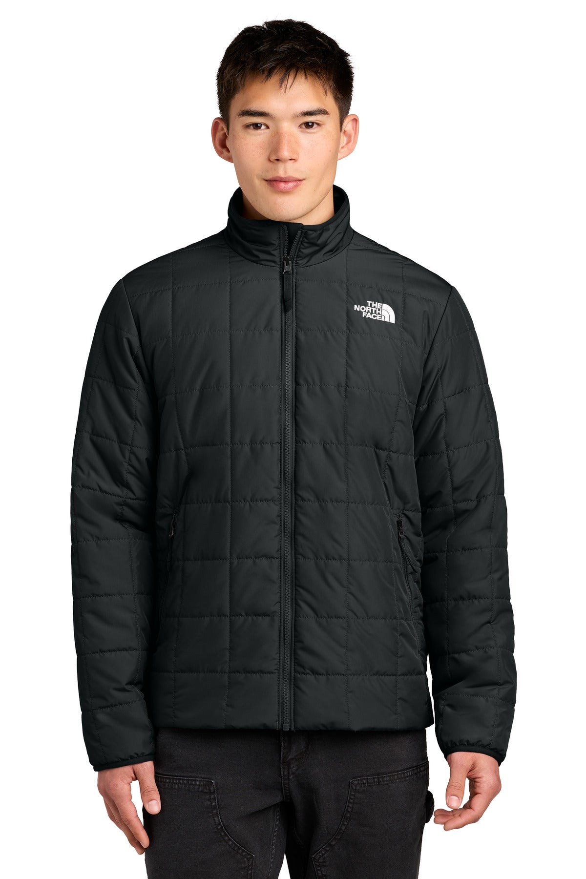 Custom logo The North Face® Iron Drift Quilted Jacket NF0A8JEV in TNF Black