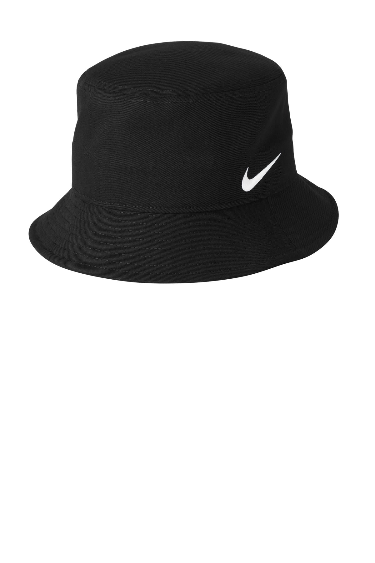 Custom logo Nike Swoosh Bucket Hat NKBFN6319 in Black