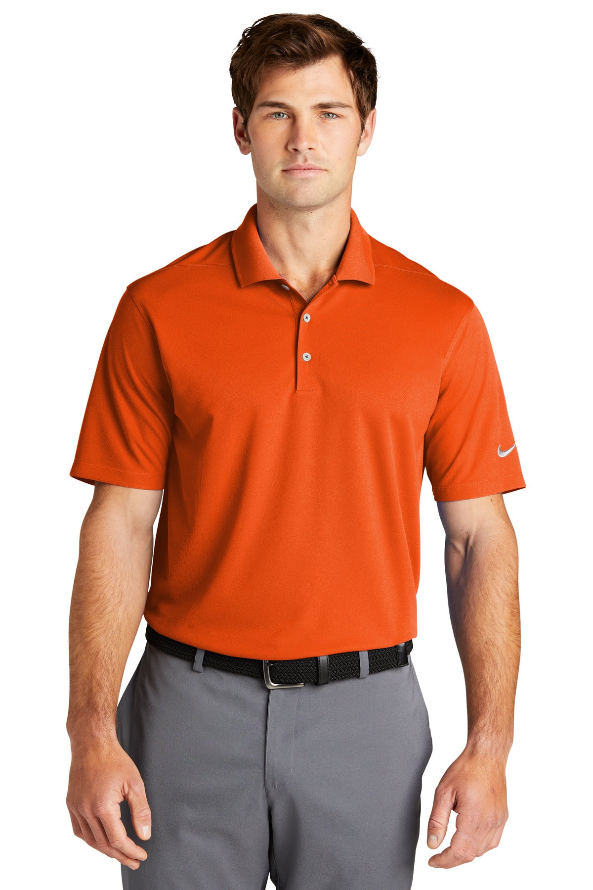 Custom logo Nike Dri-FIT Micro Pique 2.0 Polo NKDC1963 in Brilliant Orange