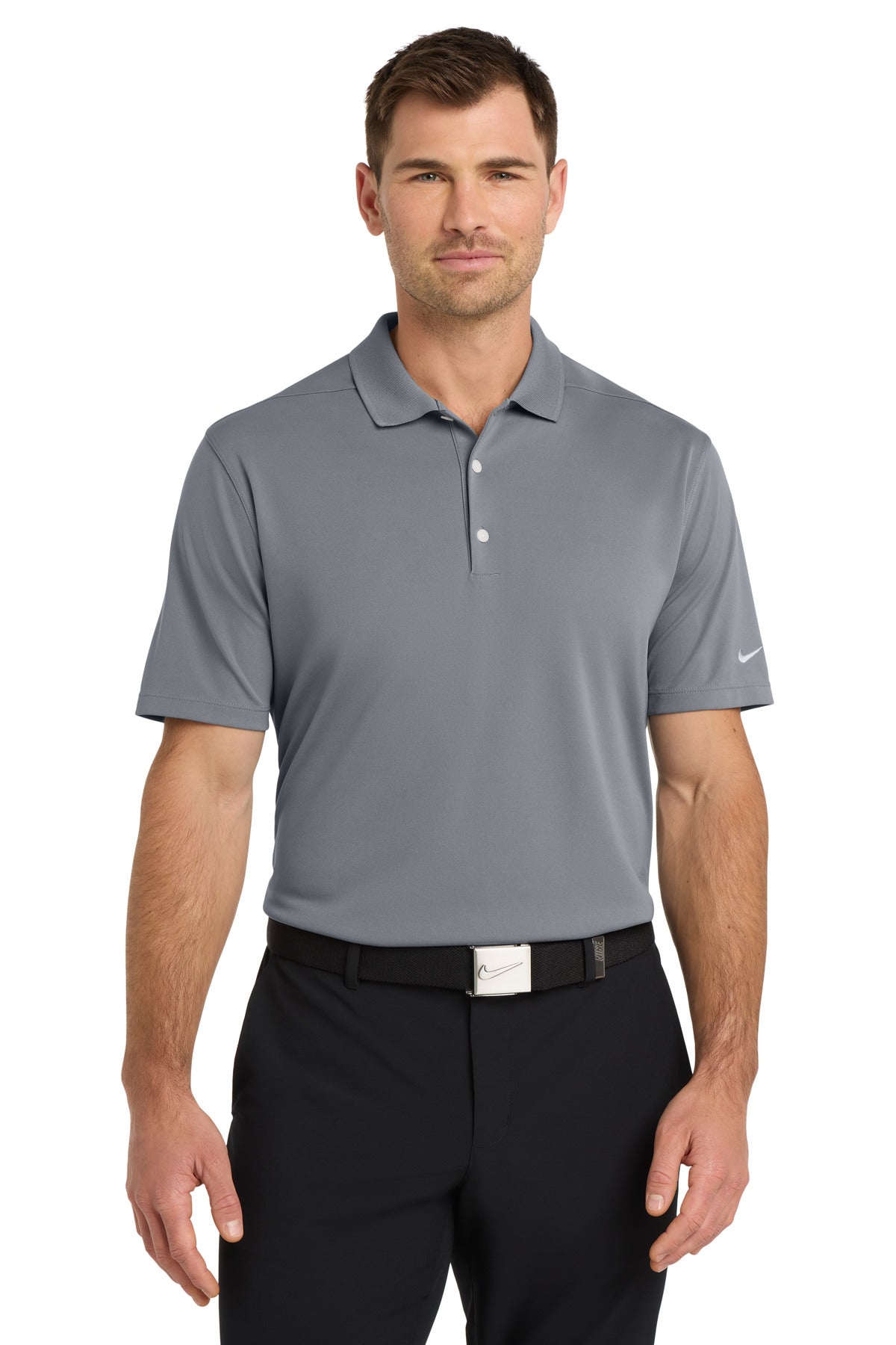 Custom logo Nike Dri-FIT Micro Pique 2.0 Polo NKDC1963 in Cool Grey