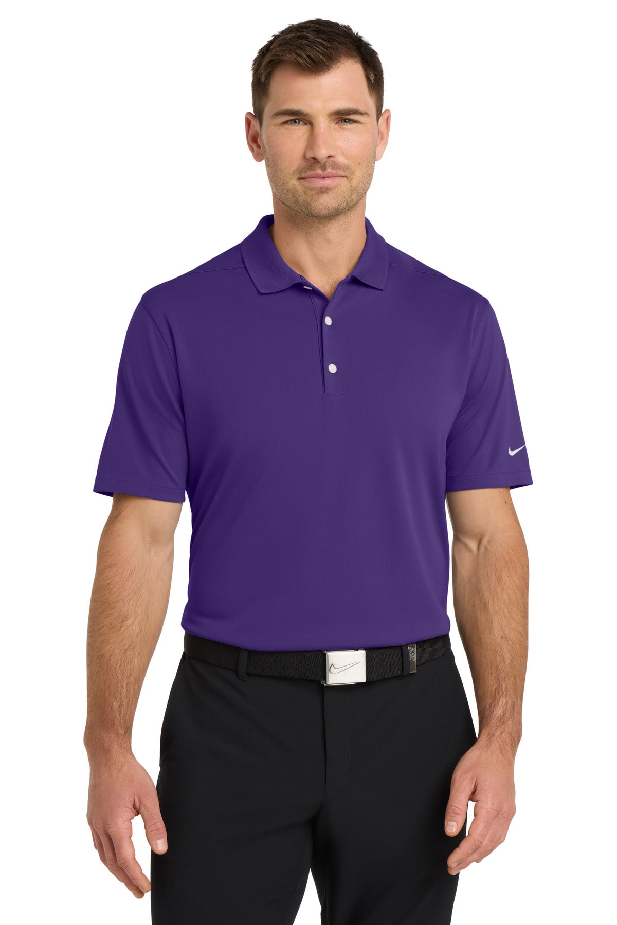 Custom logo Nike Dri-FIT Micro Pique 2.0 Polo NKDC1963 in Court Purple