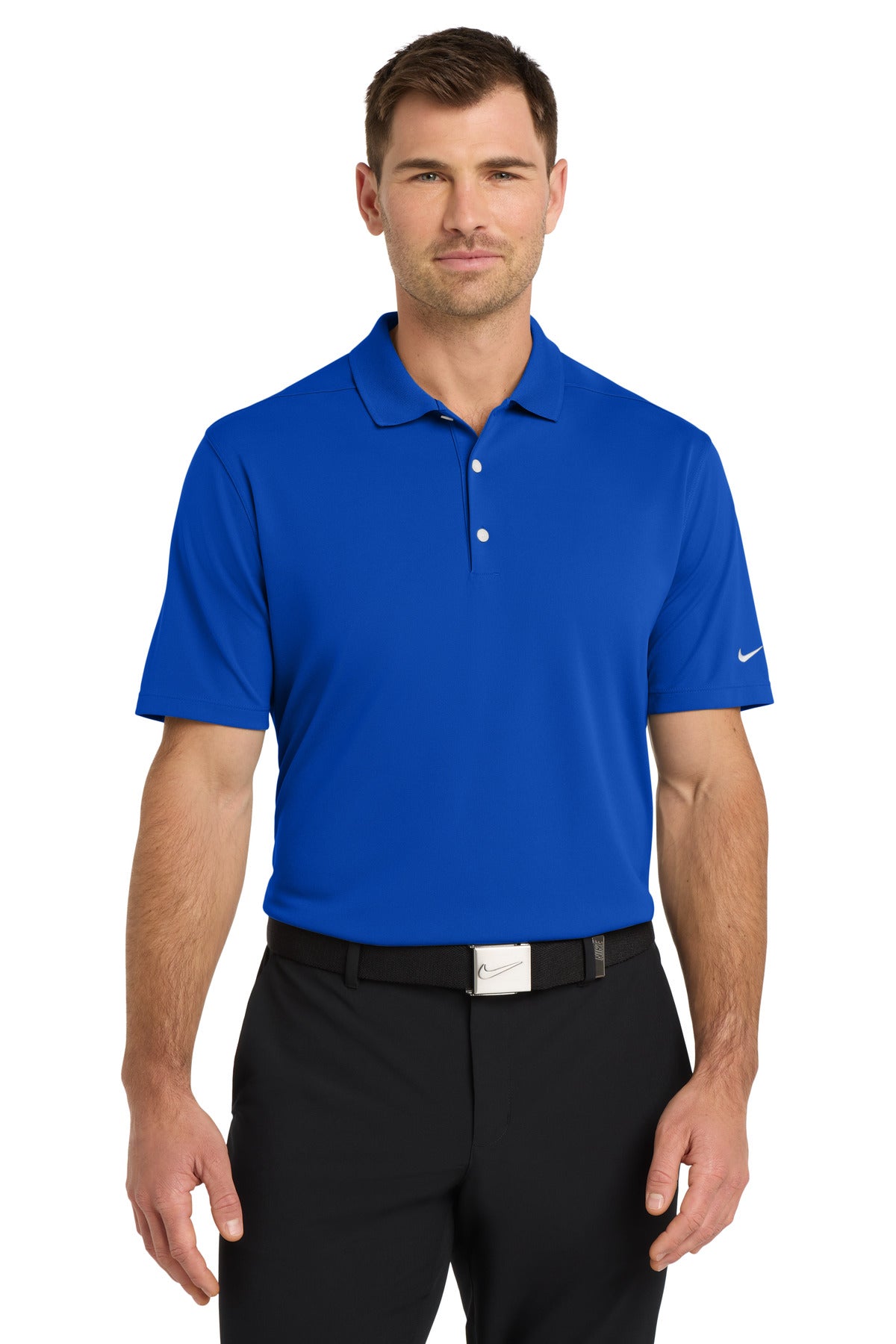 Custom logo Nike Dri-FIT Micro Pique 2.0 Polo NKDC1963 in Game Royal