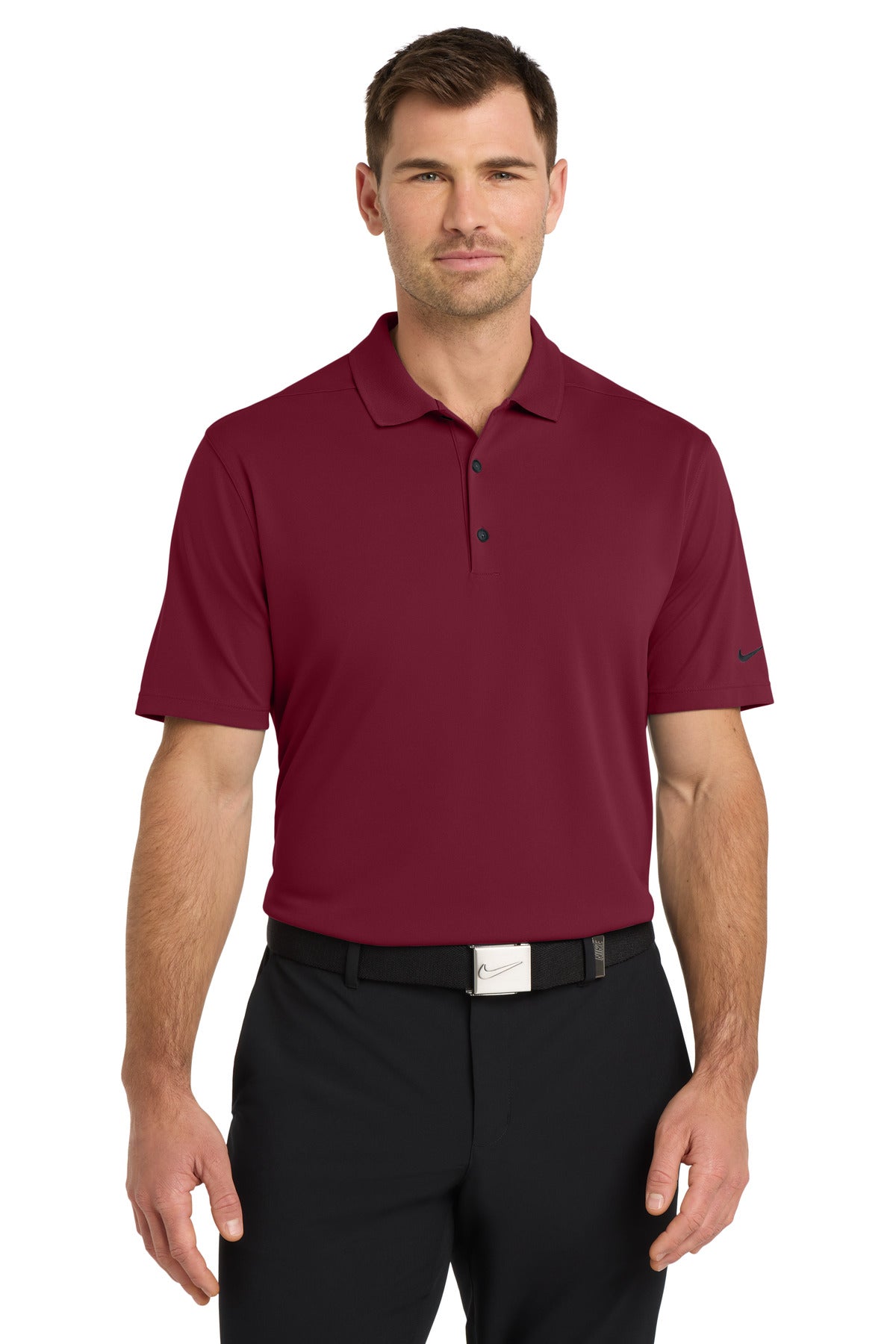 Custom logo Nike Dri-FIT Micro Pique 2.0 Polo NKDC1963 in Team Red