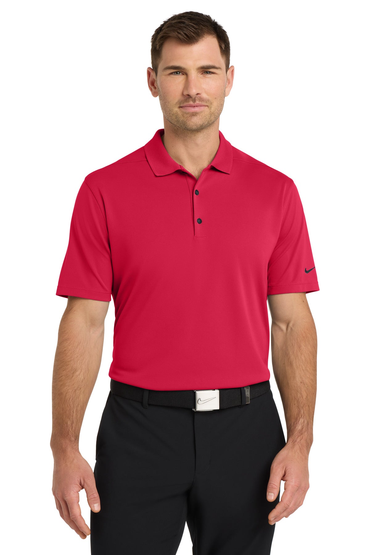 Custom logo Nike Dri-FIT Micro Pique 2.0 Polo NKDC1963 in University Red