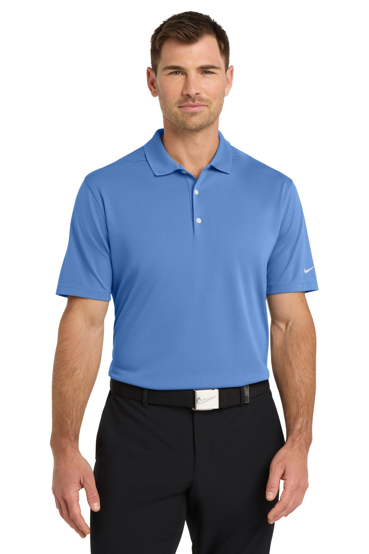 Custom logo Nike Dri-FIT Micro Pique 2.0 Polo NKDC1963 in Valor Blue