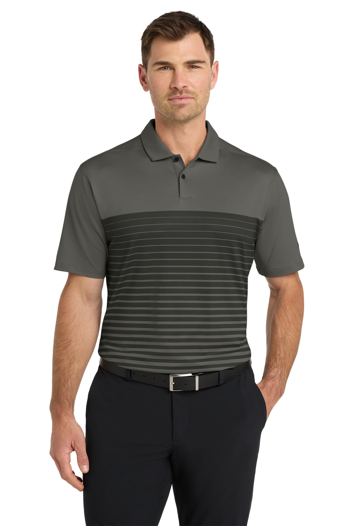 Custom logo Nike Dri-FIT Vapor Block Polo NKDC2114 in Anthracite