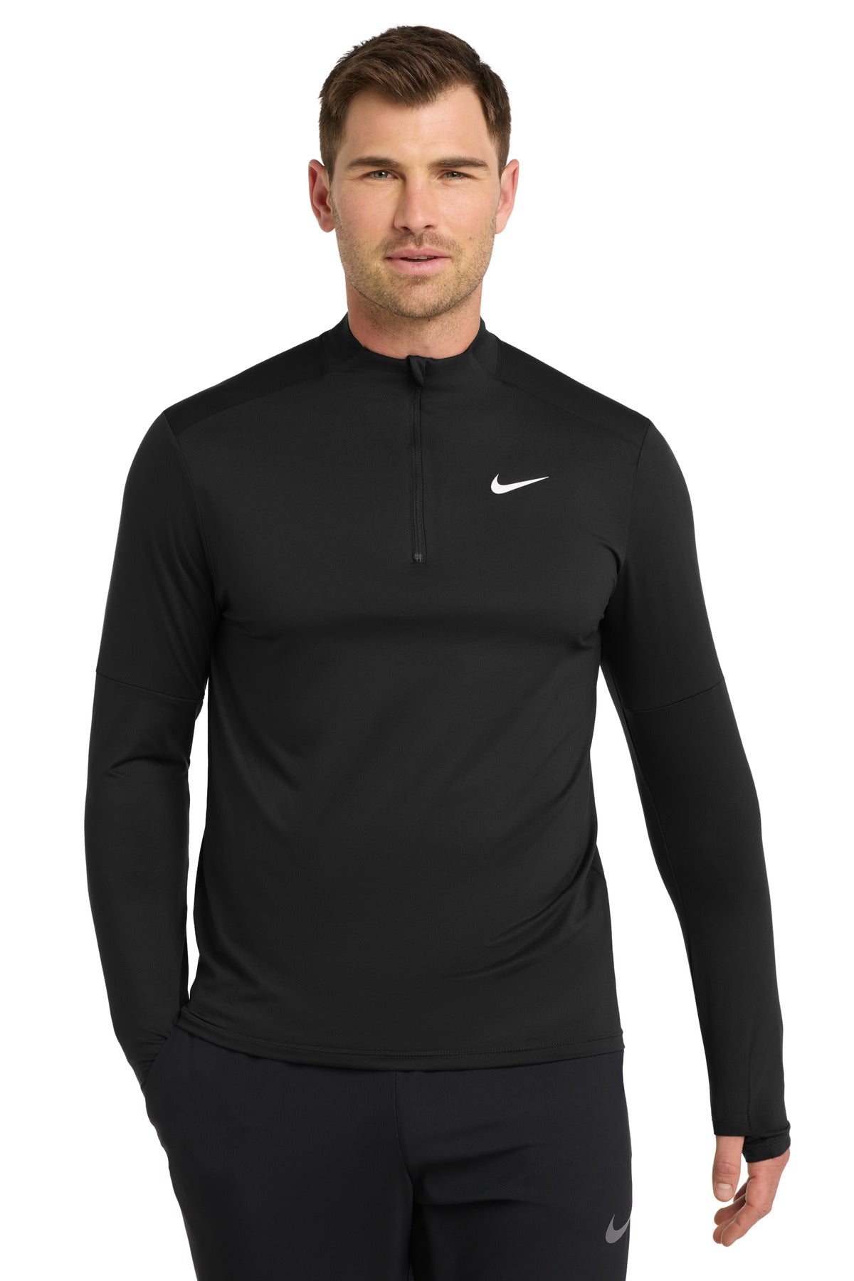 Custom logo Nike Dri-FIT Element 1/2-Zip Top NKDH4949 in Black