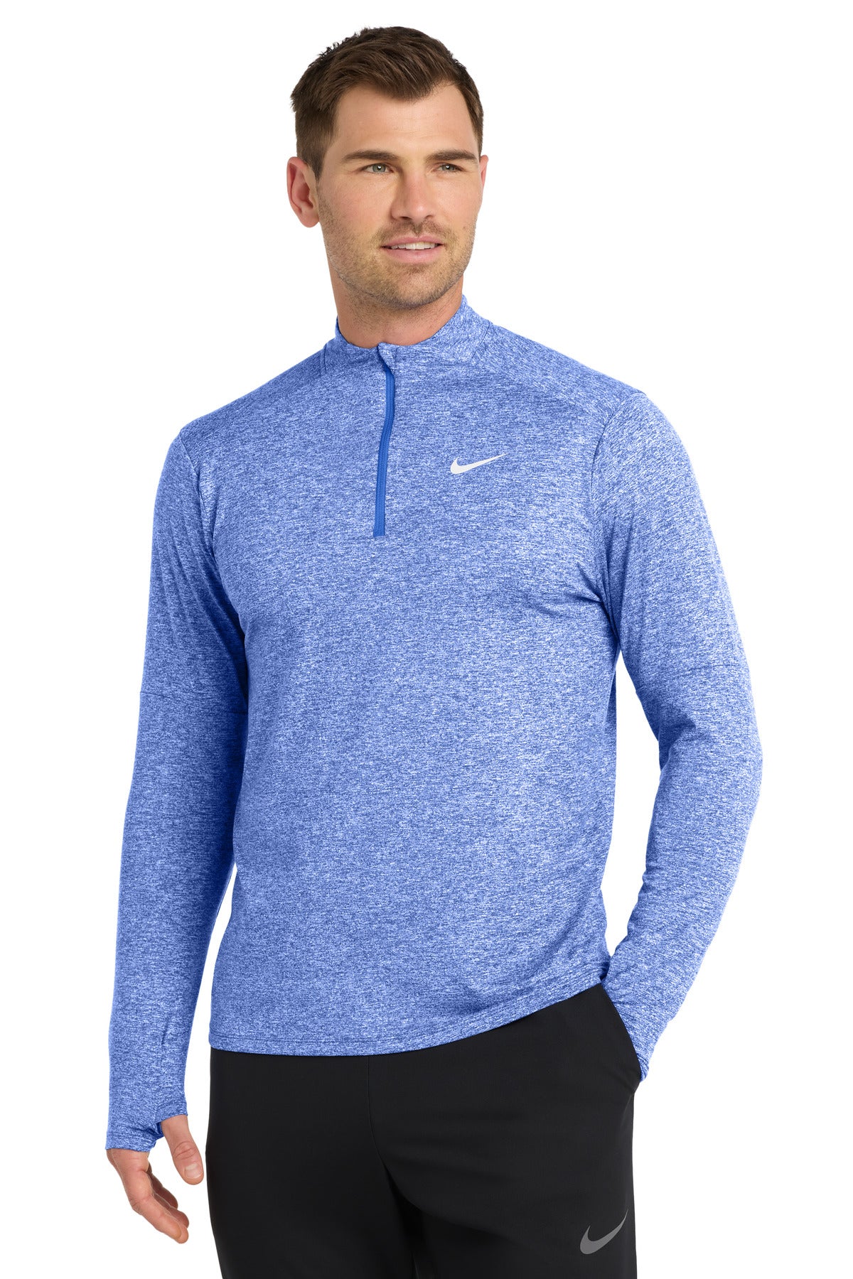 Custom logo Nike Dri-FIT Element 1/2-Zip Top NKDH4949 in Royal Heather