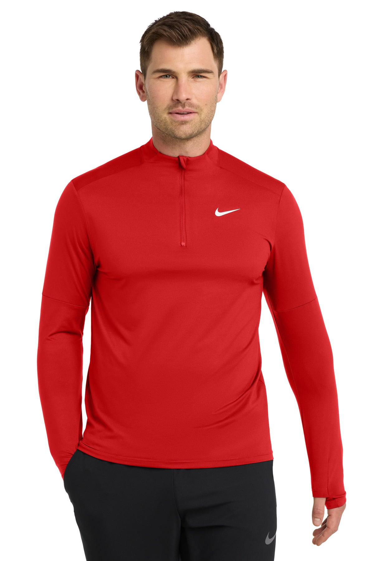 Custom logo Nike Dri-FIT Element 1/2-Zip Top NKDH4949 in Scarlet