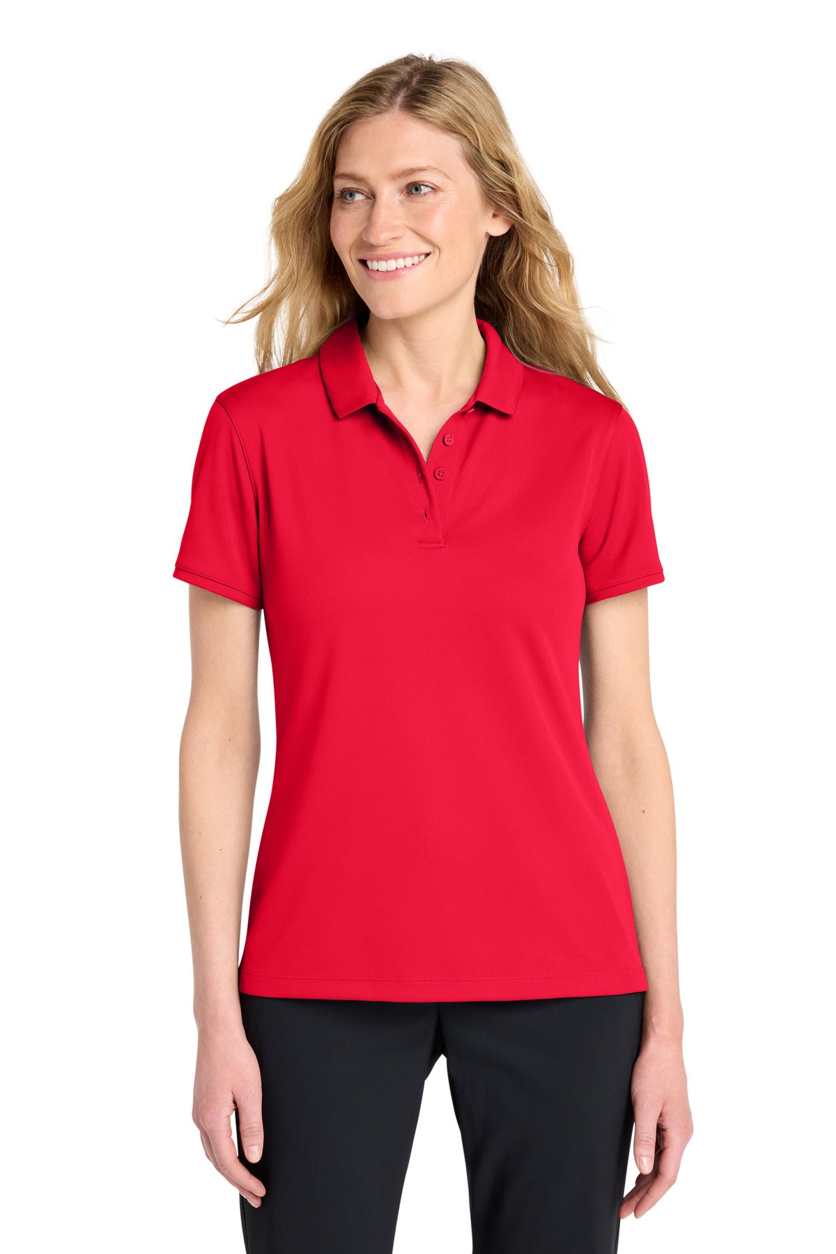 Custom logo Nike Women's Victory Solid Polo NKDX6685 in University Red