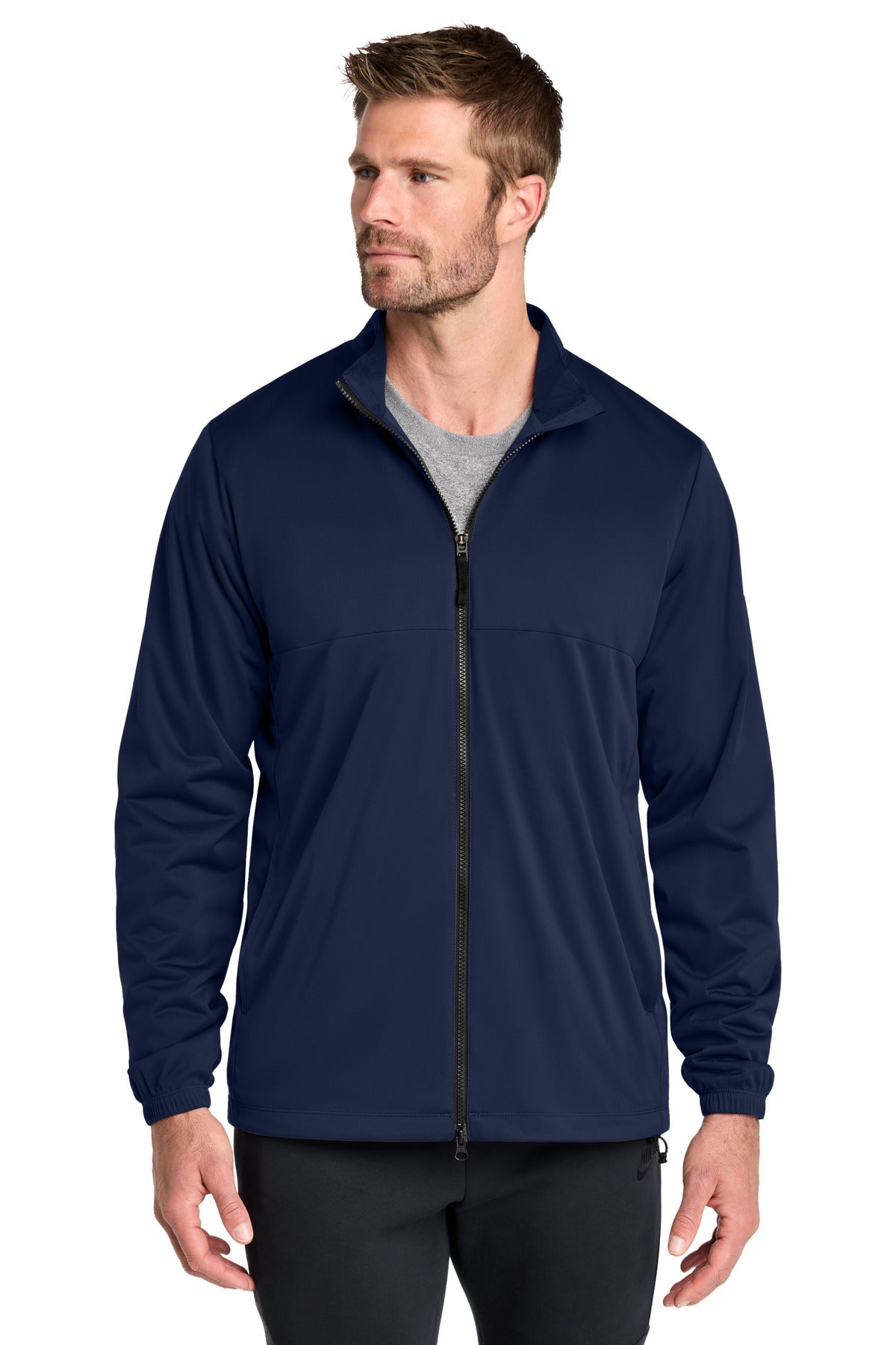 Custom logo Nike Storm-FIT Full-Zip Jacket  NKDX6716 in College Navy