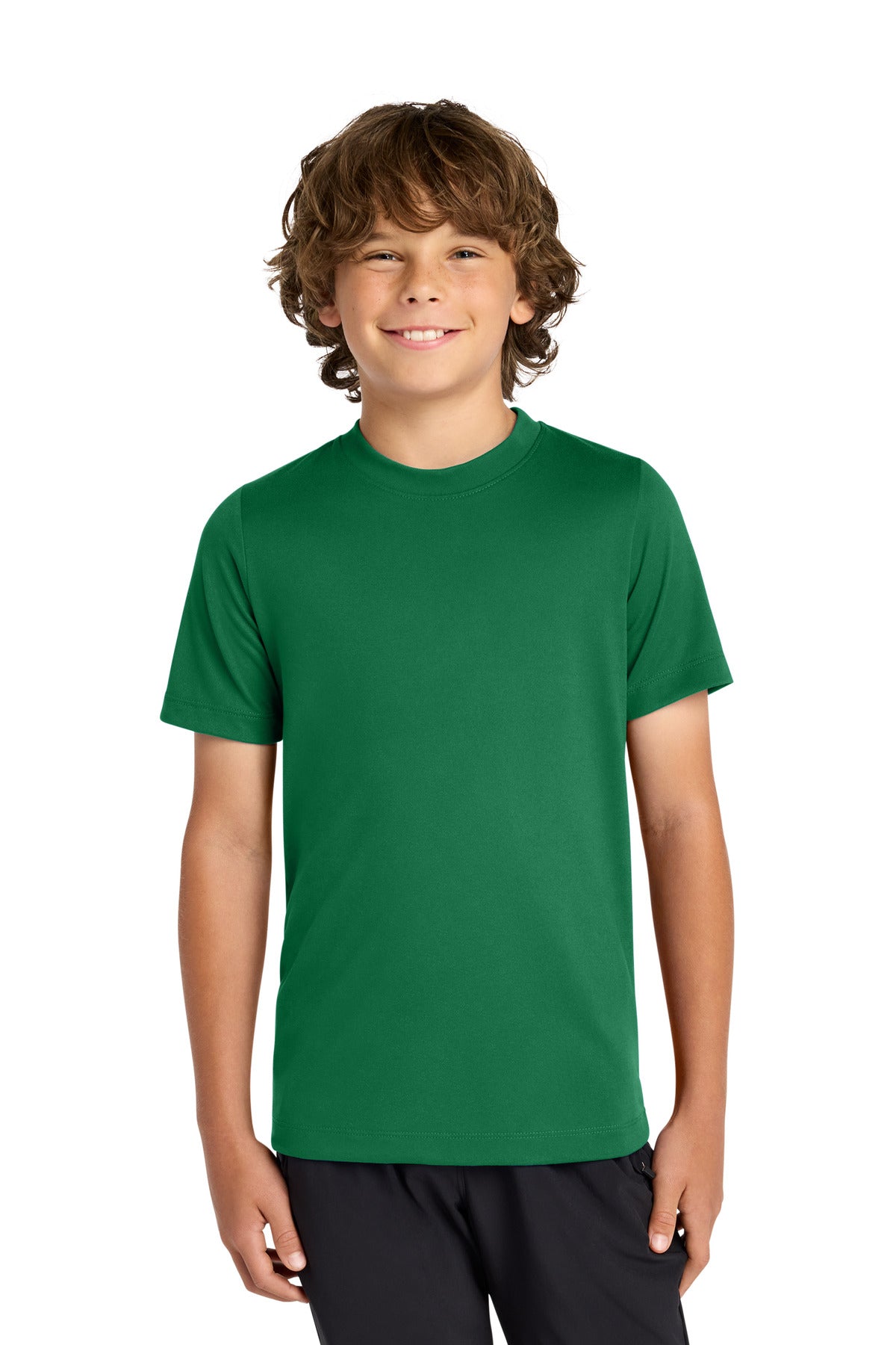 Custom logo Nike Youth Swoosh Sleeve rLegend Tee NKDX8787 in Gorge Green
