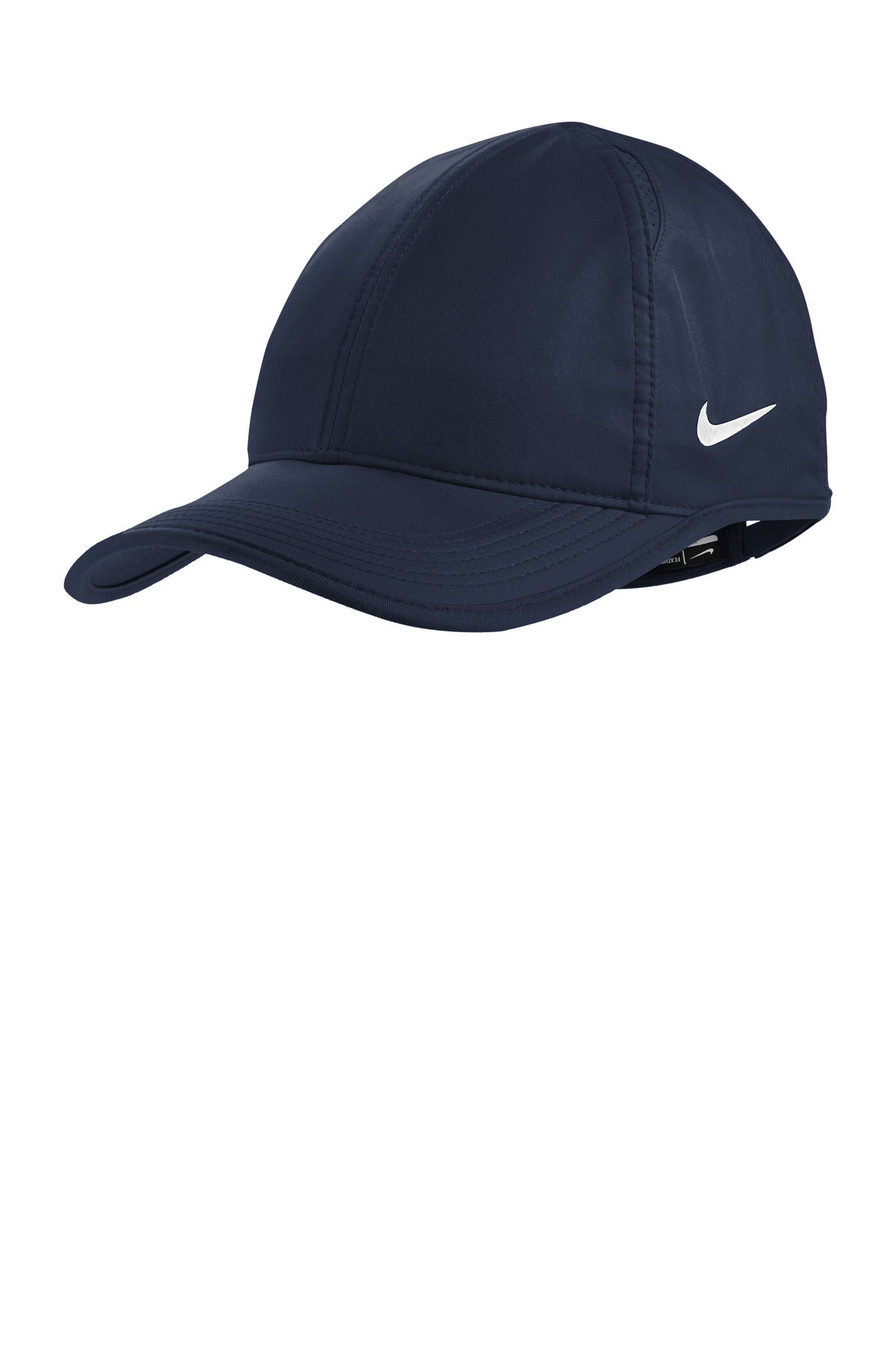 Custom logo Nike Dri-FIT Featherlight Performance Cap NKFB5666 in College Navy