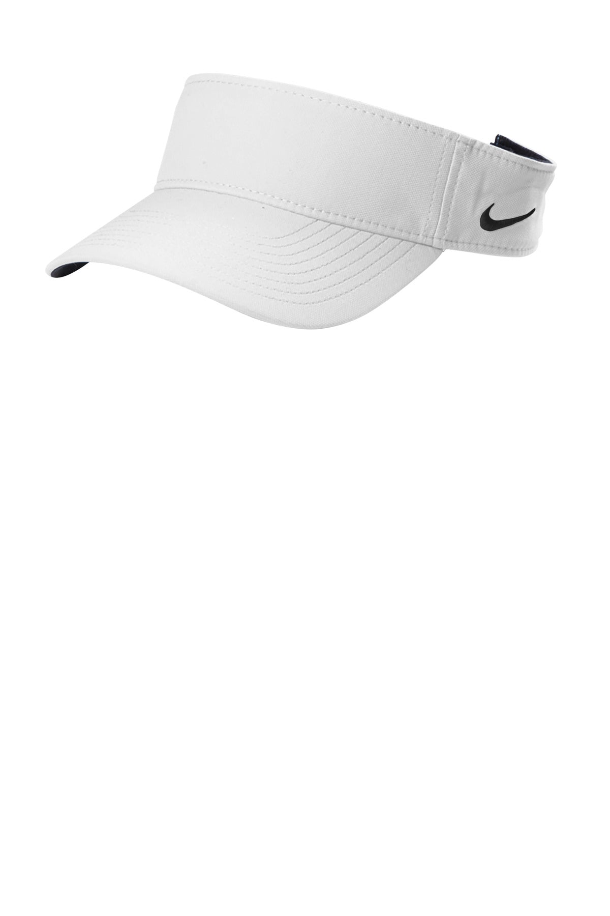 Custom logo Nike Dri-FIT Team Performance Visor NKFB5675 in White