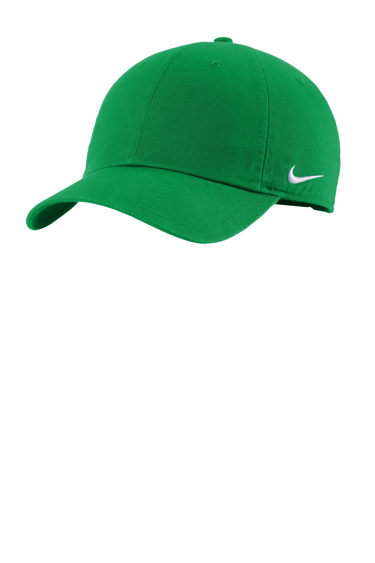 Custom logo Nike Heritage Cotton Twill Cap NKFB5677 in Apple Green