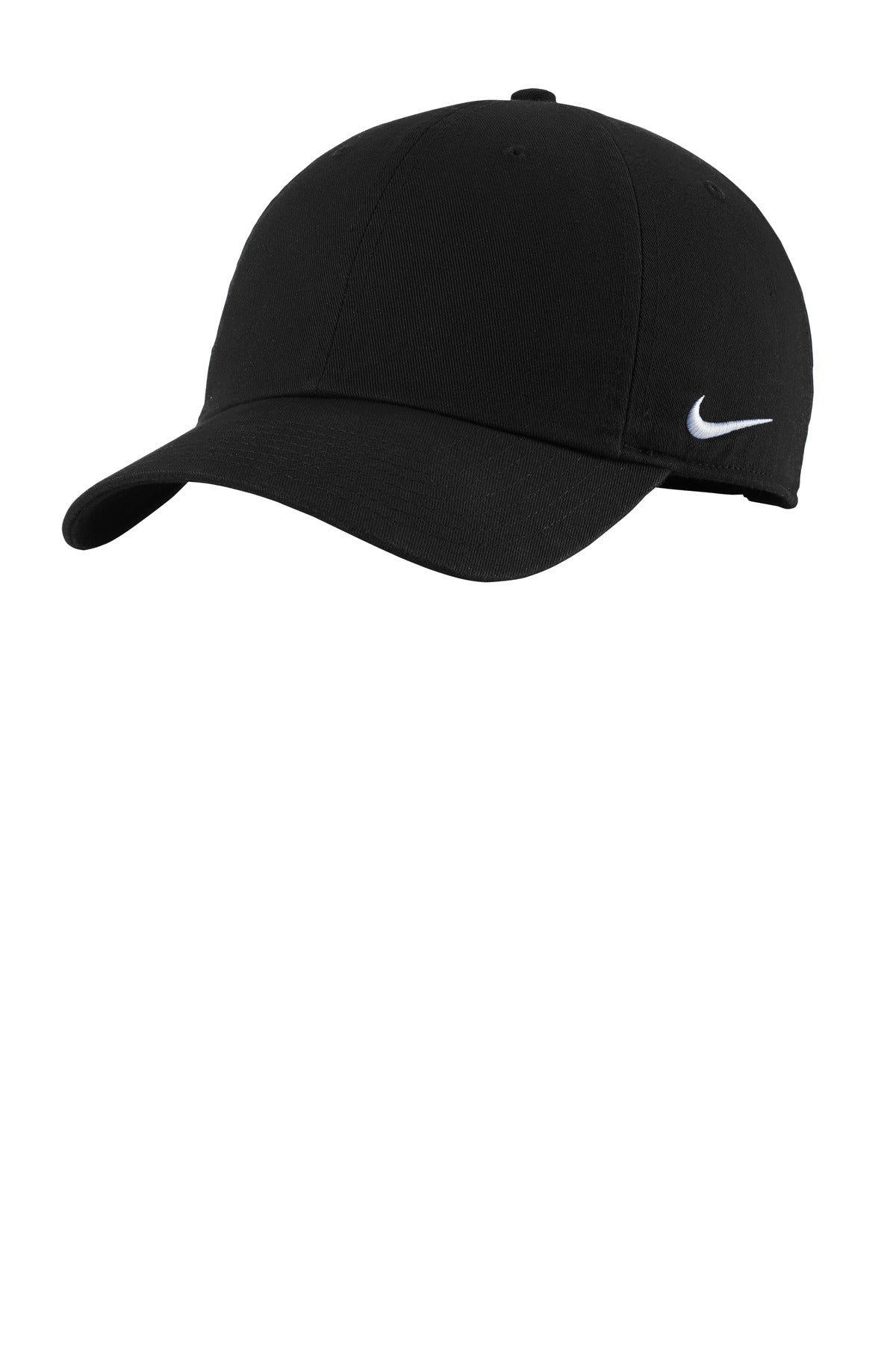 Custom logo Nike Heritage Cotton Twill Cap NKFB5677 in Black