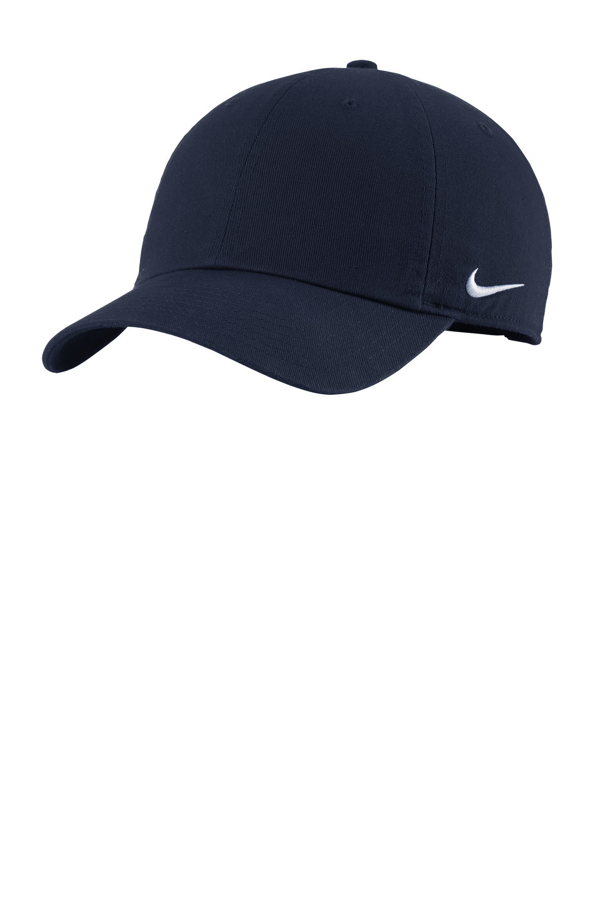 Custom logo Nike Heritage Cotton Twill Cap NKFB5677 in College Navy