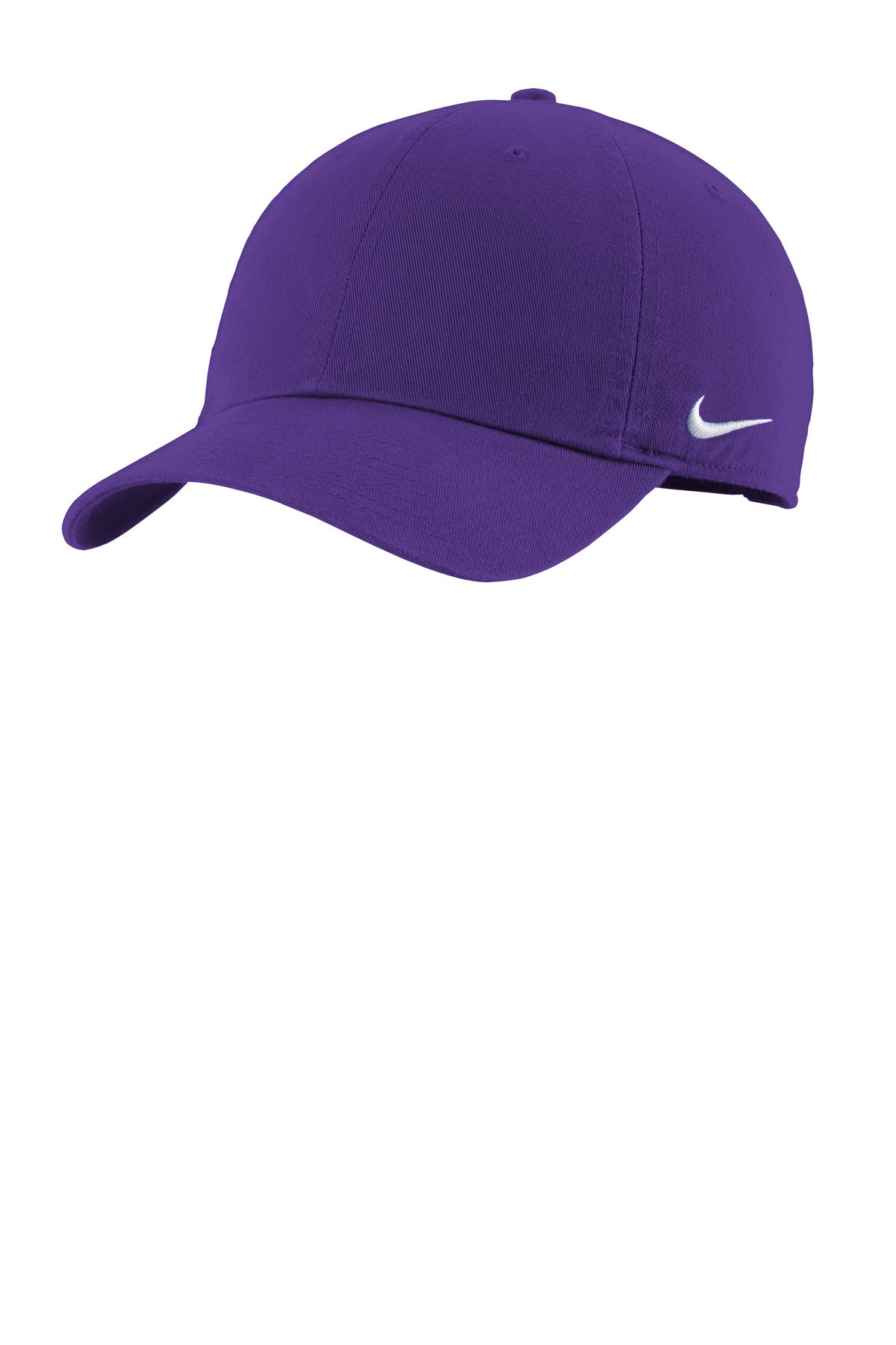 Custom logo Nike Heritage Cotton Twill Cap NKFB5677 in Court Purple