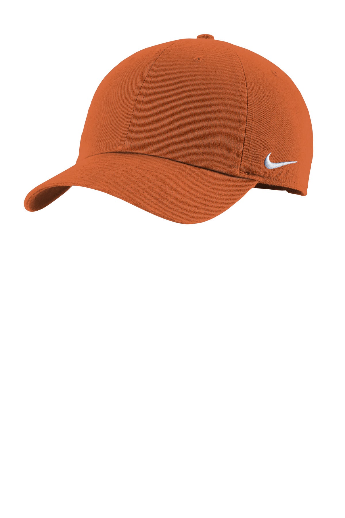Custom logo Nike Heritage Cotton Twill Cap NKFB5677 in Desert Orange