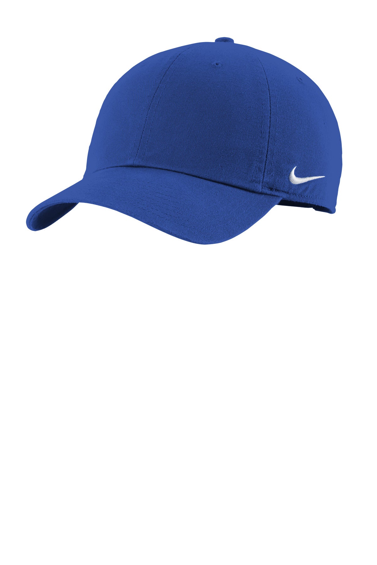 Custom logo Nike Heritage Cotton Twill Cap NKFB5677 in Game Royal