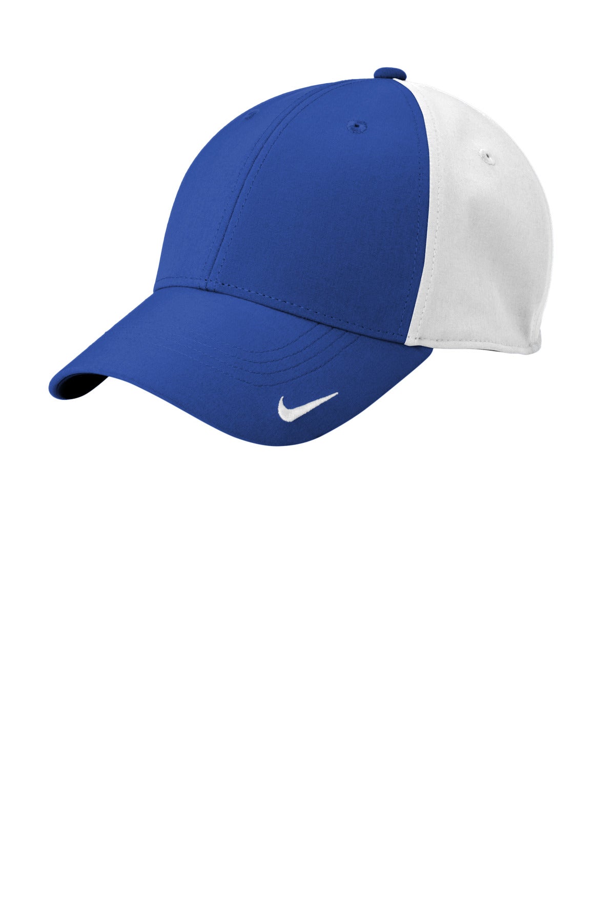 Custom logo Nike Dri-FIT Legacy Cap NKFB6447 in Game Royal/ White