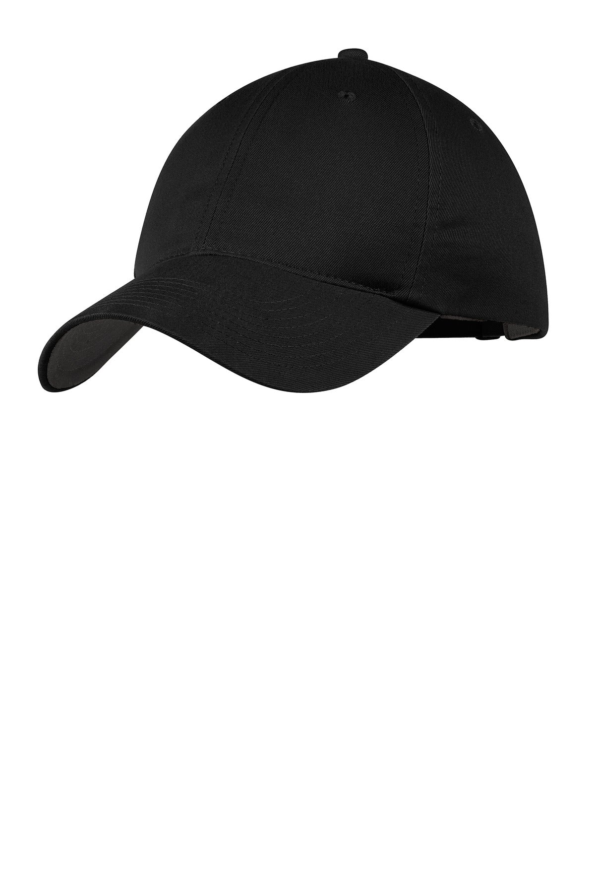 Custom logo Nike Unstructured Cotton/Poly Twill Cap NKFB6449 in Black